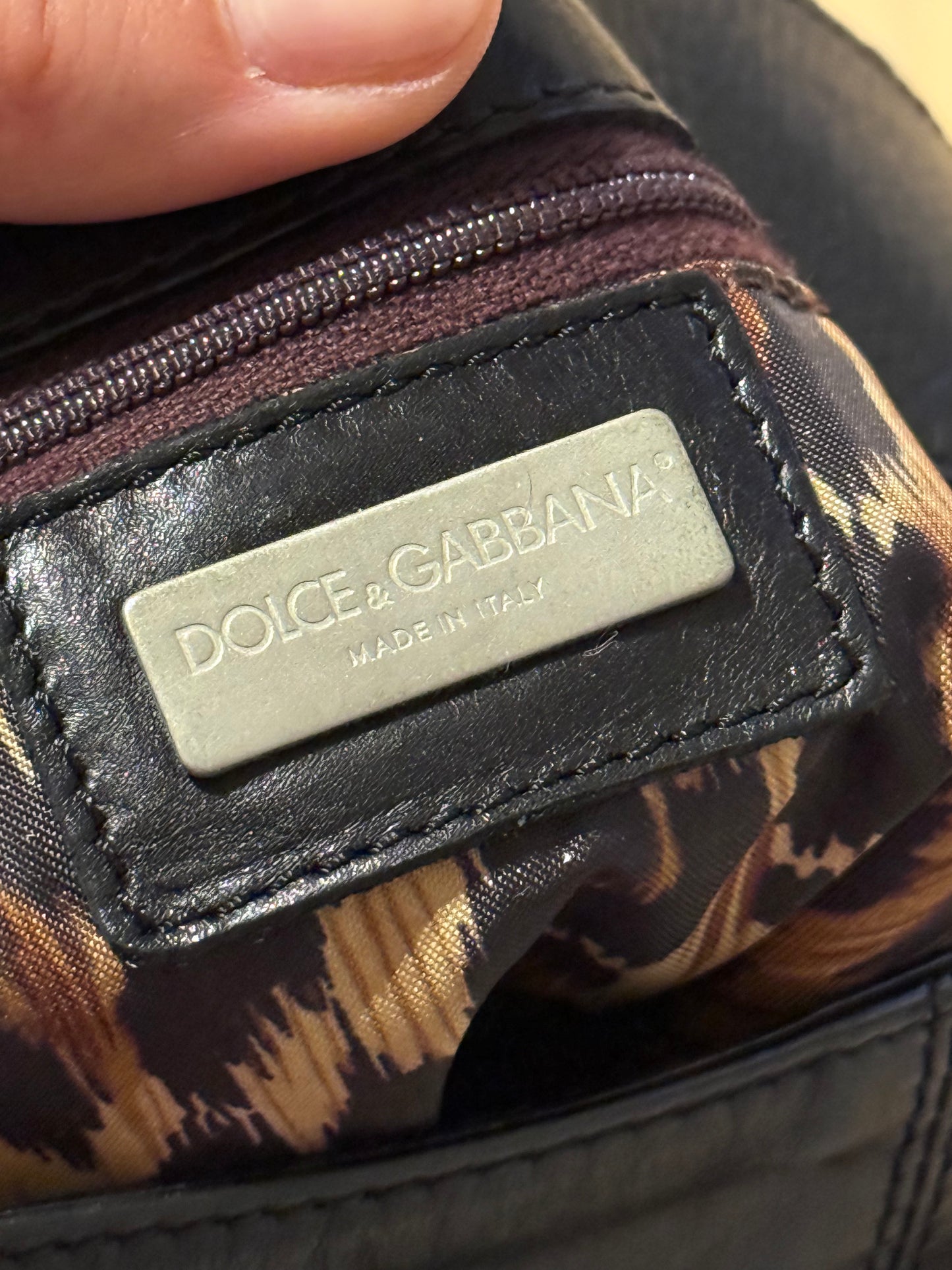 Dolce&Gabbana parachute bag black satchel f/w 2003