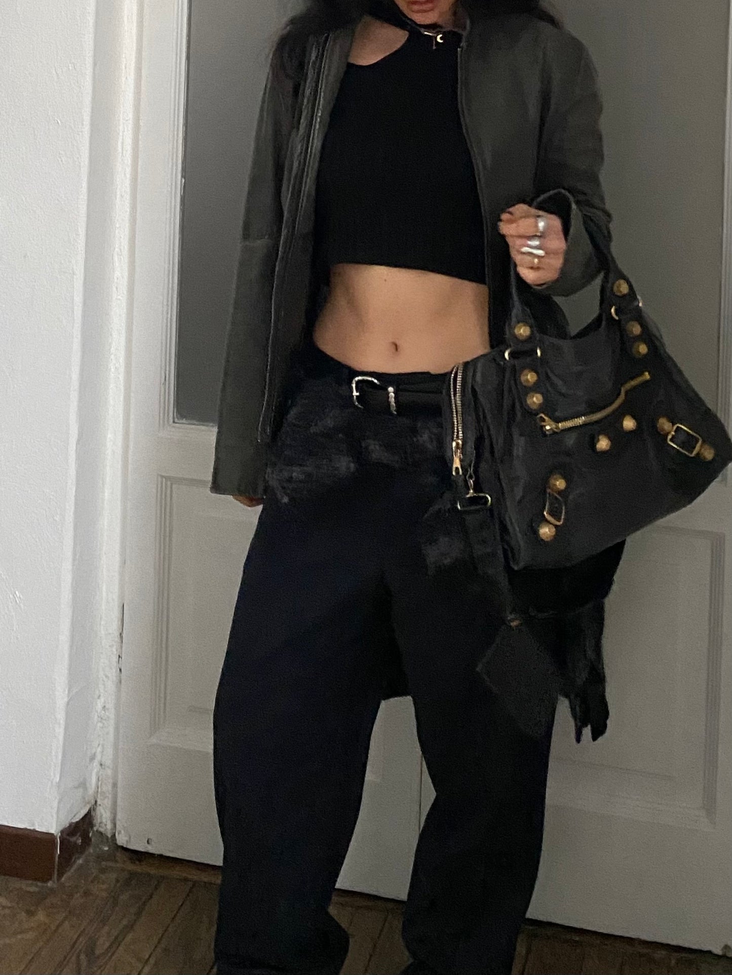 Balenciaga city anthracite giant hw gold