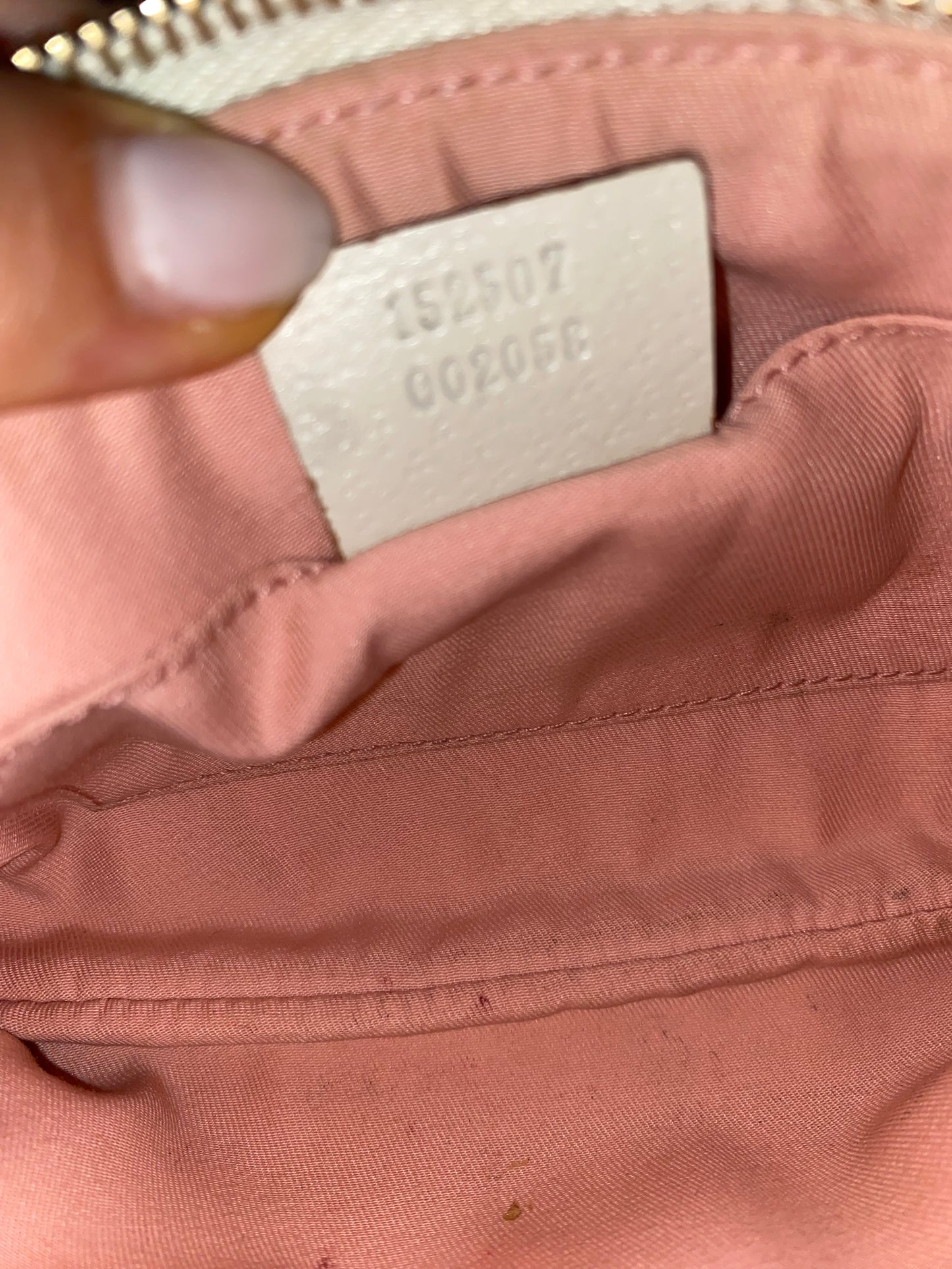 Gucci Pochette monogram rosa sherry line canvas