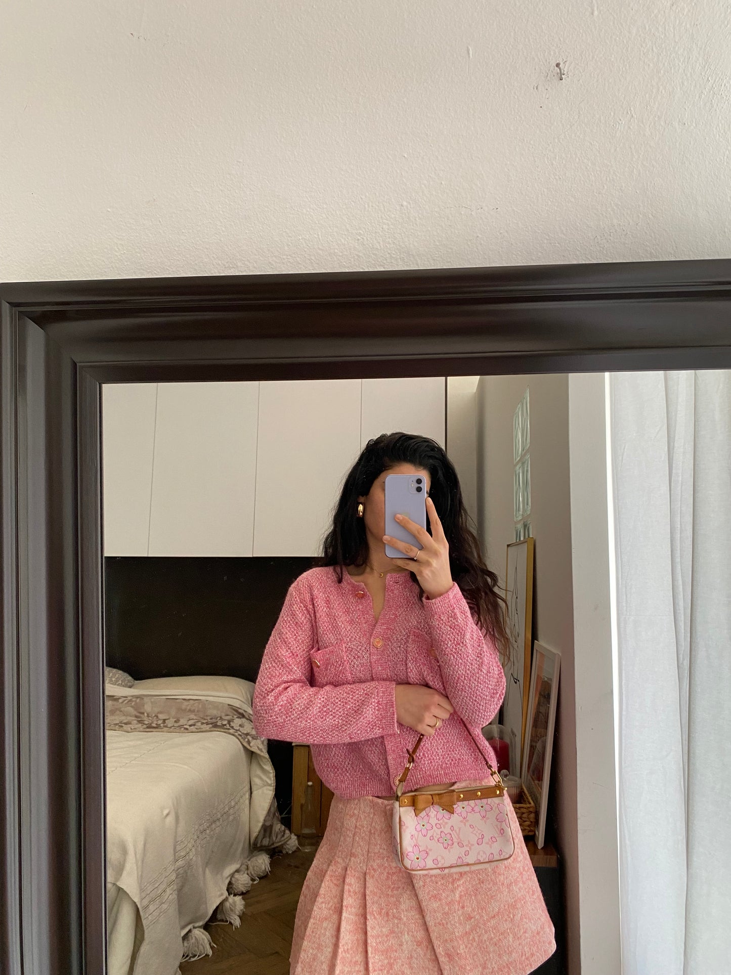 Louis Vuitton Pochette Accessoires Takashi Murakami Cherry Blossom Pink