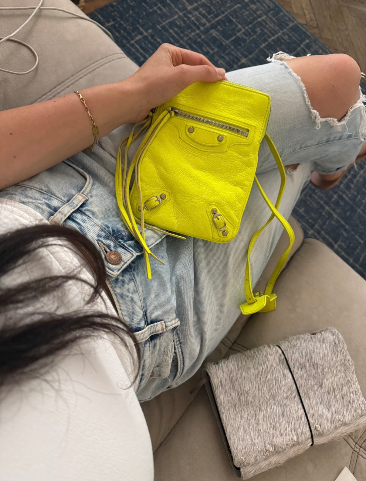 Balenciaga phone holder fw 2016 neon