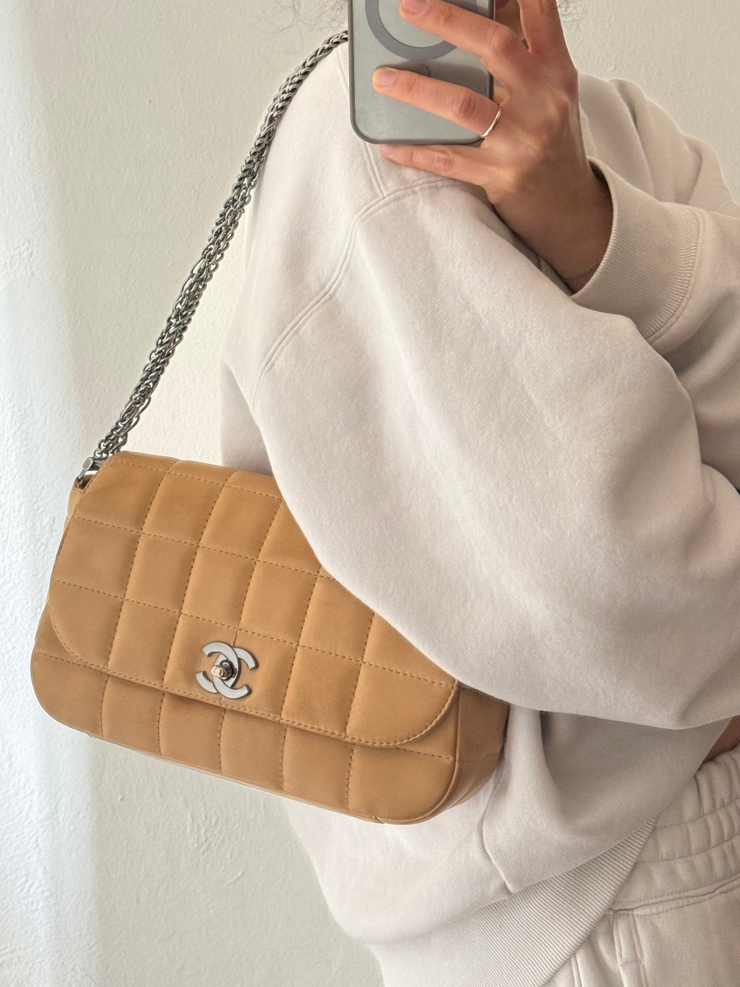 Chanel maxi chocolate bar 4 chains