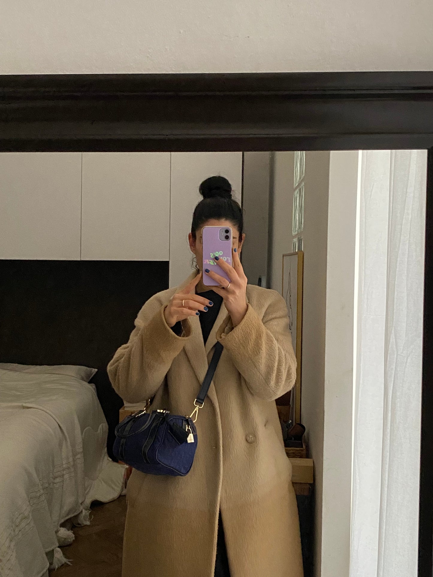 Fendi monogram mini zucchini bag in blue