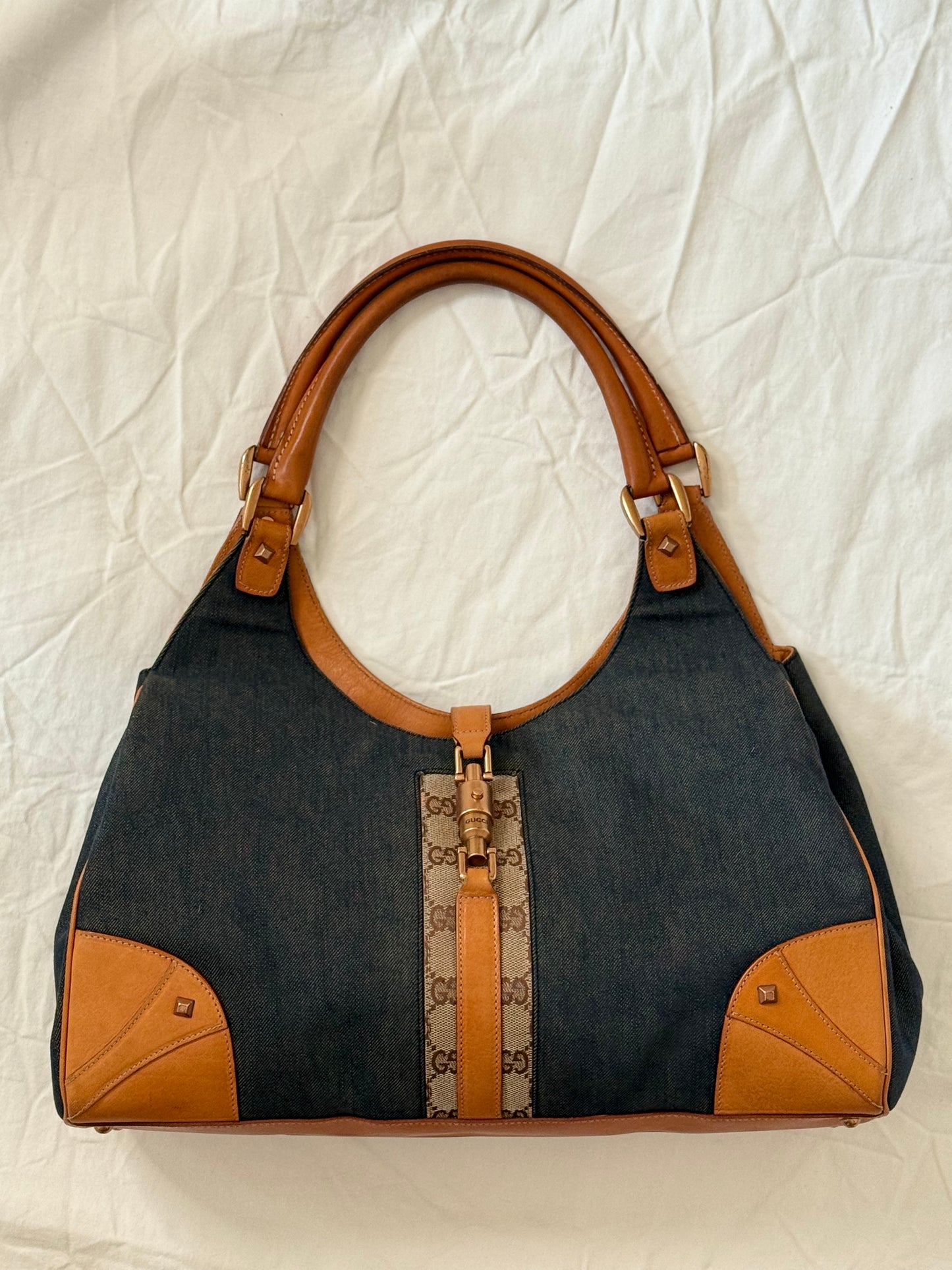 Gucci bardot denim