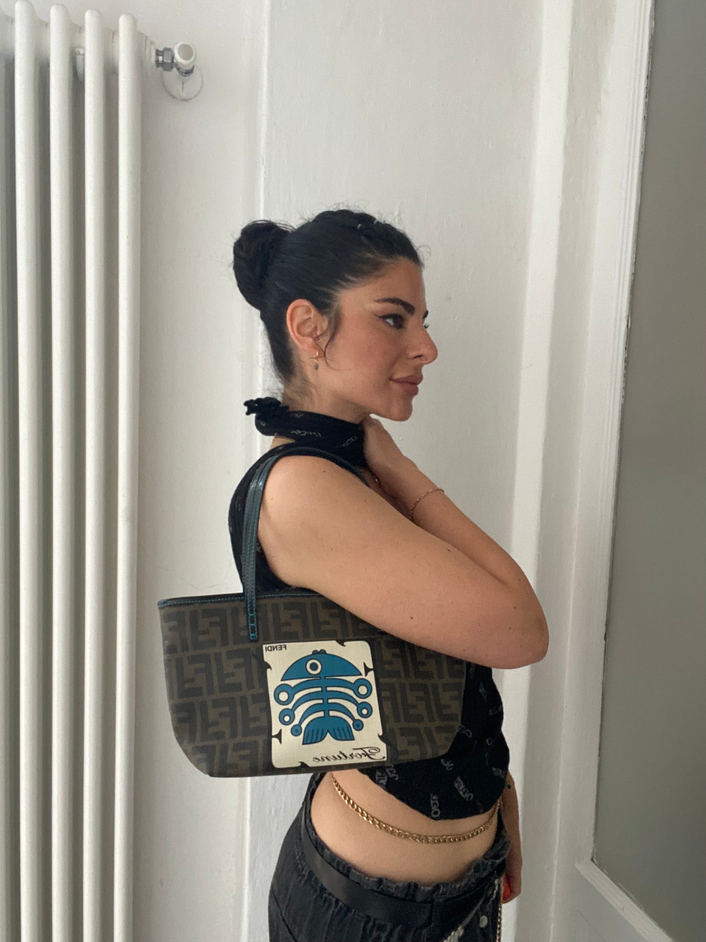 Fendi Fortune limited edition pumpkin mini tote