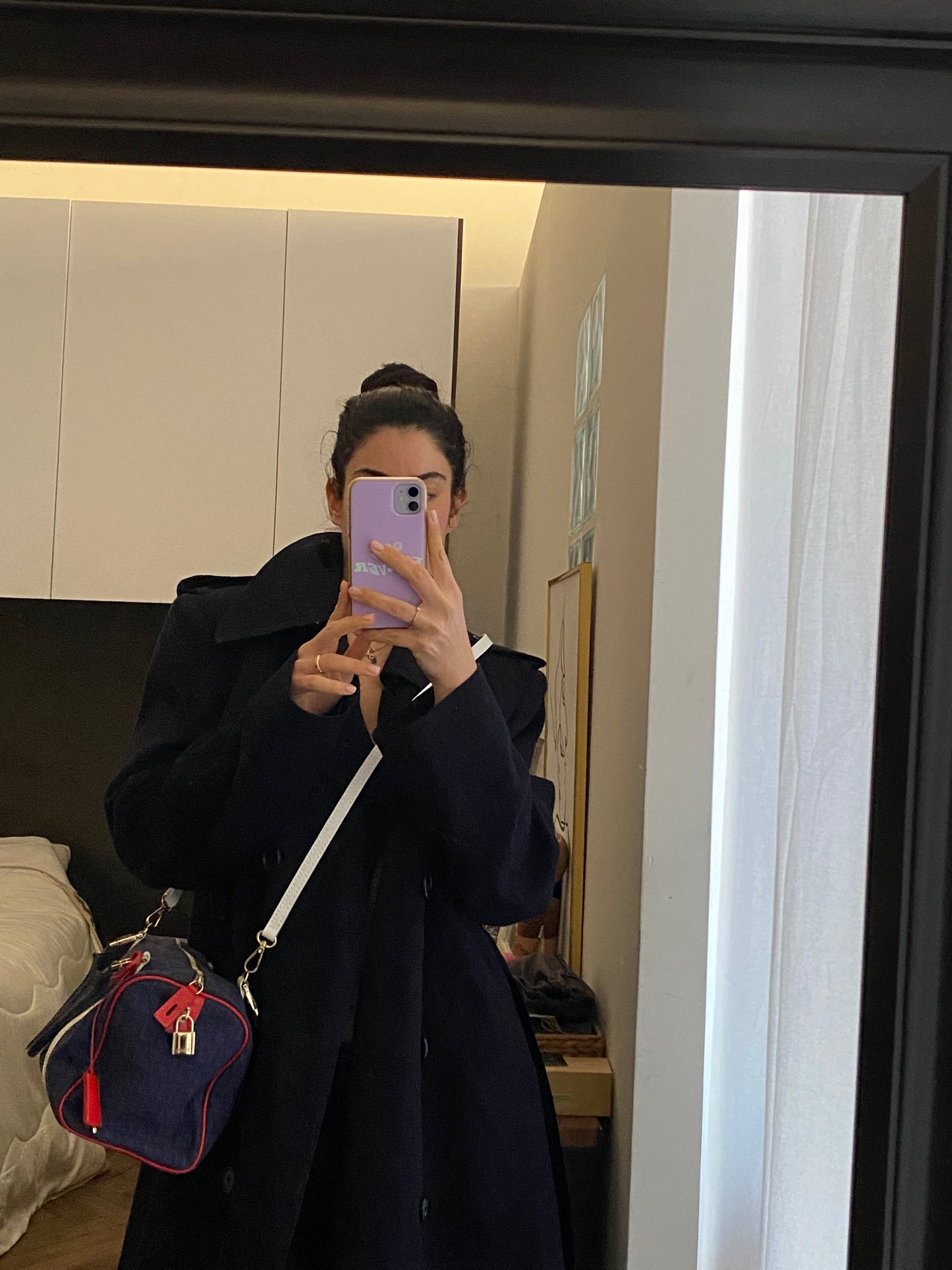 Fendi monogram zucchini mini trunk French flag