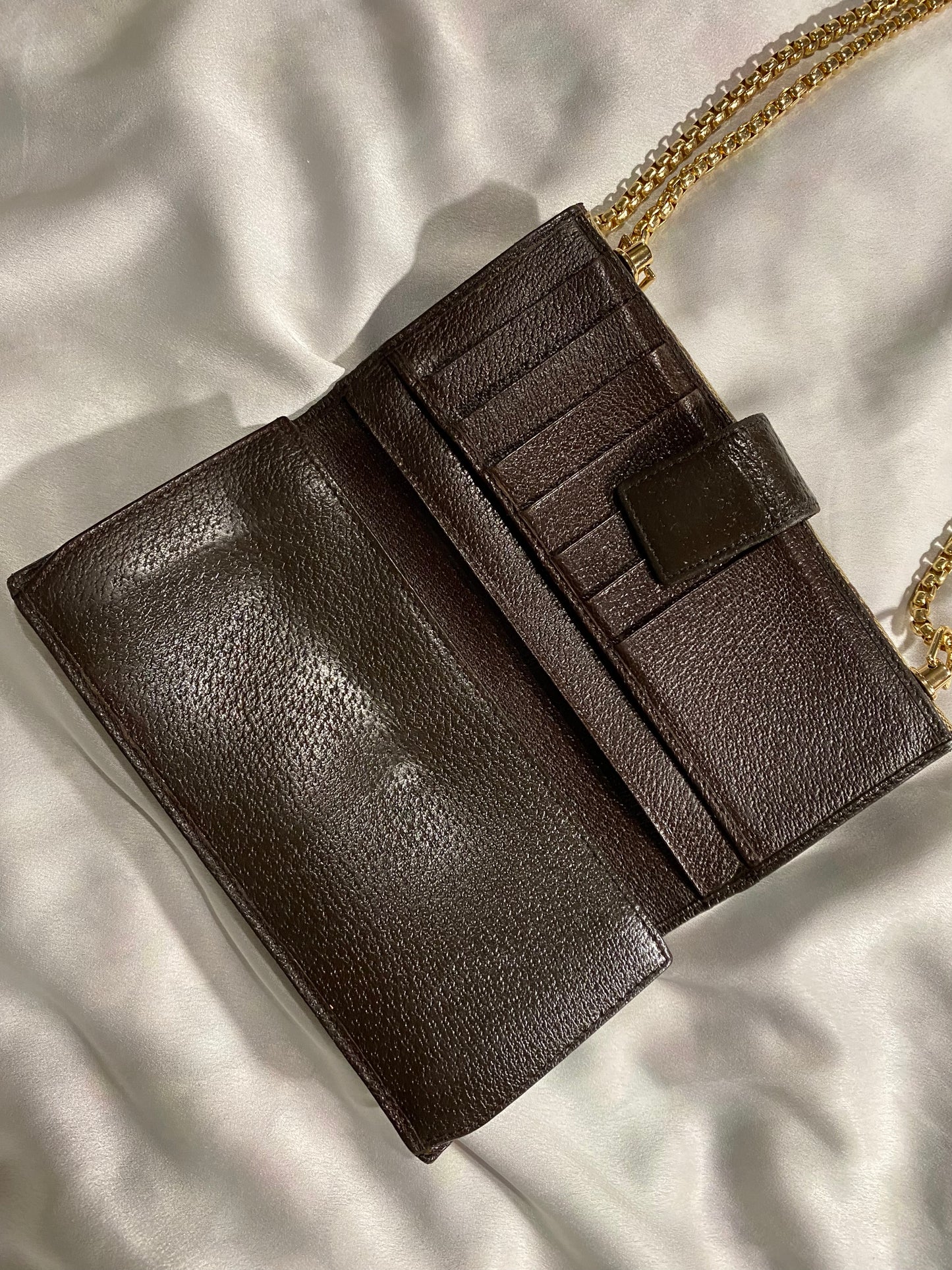 Gucci classic monogram clutch bag