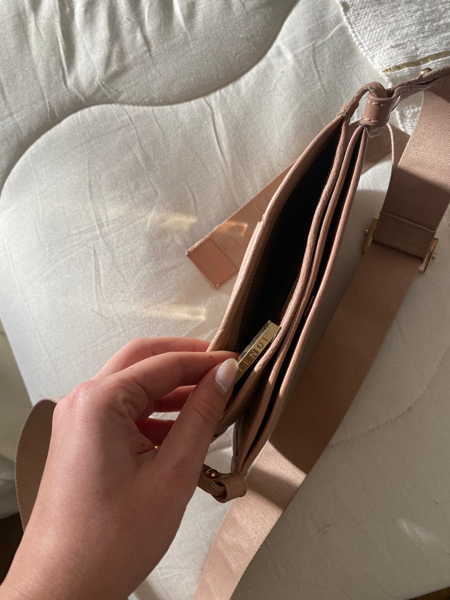 Fendi crossbody in fabric