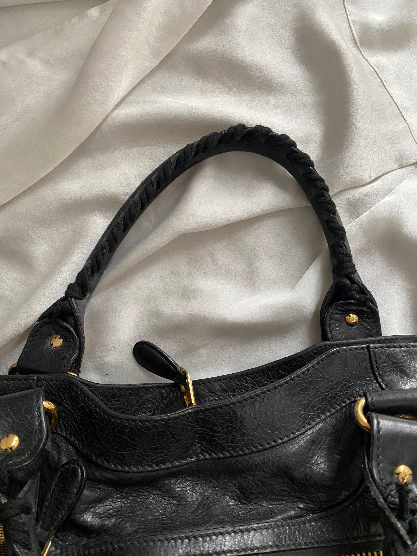 Balenciaga city anthracite giant hw gold