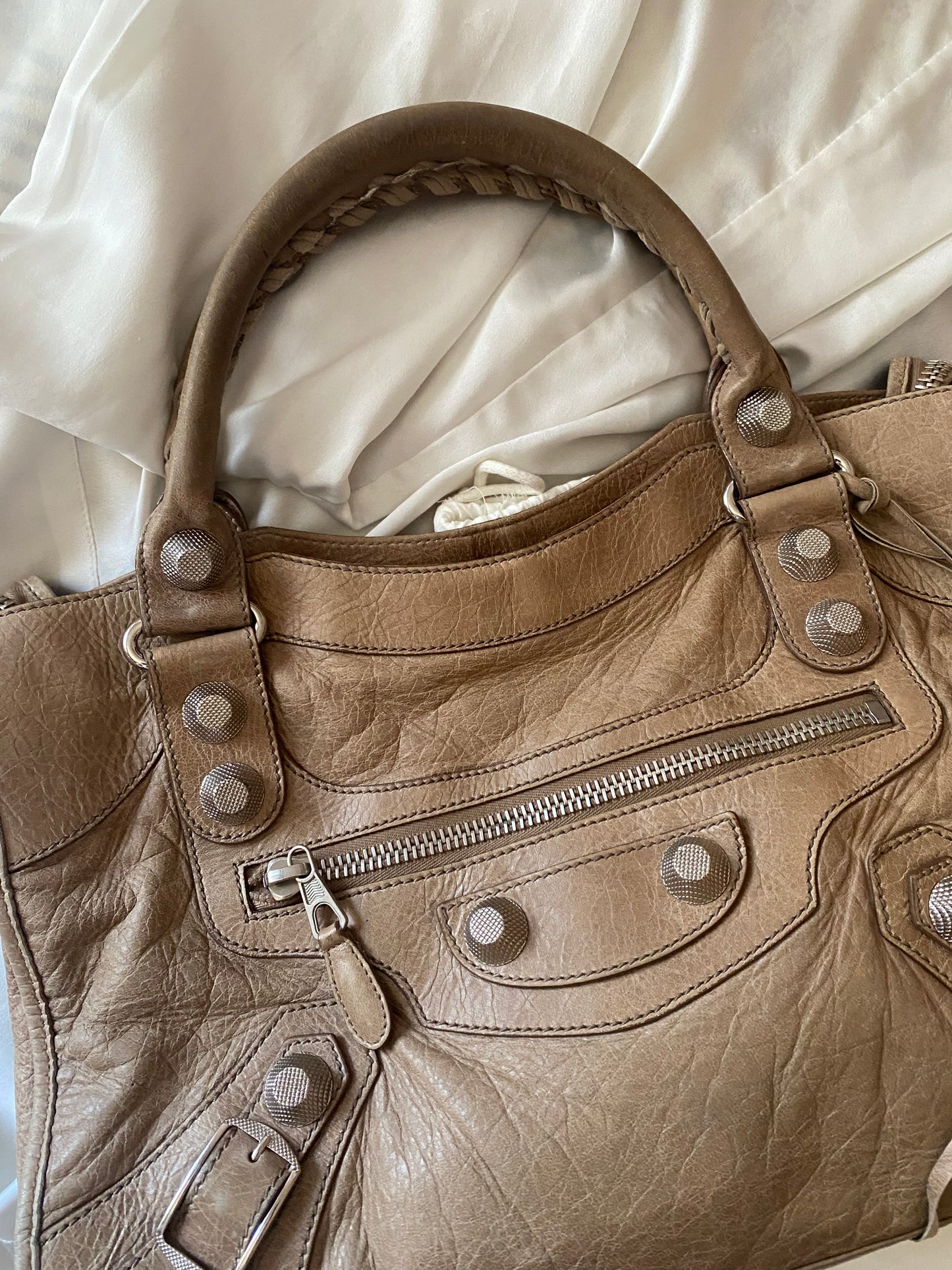 Balenciaga city seigle giant hw silver f/w 2010