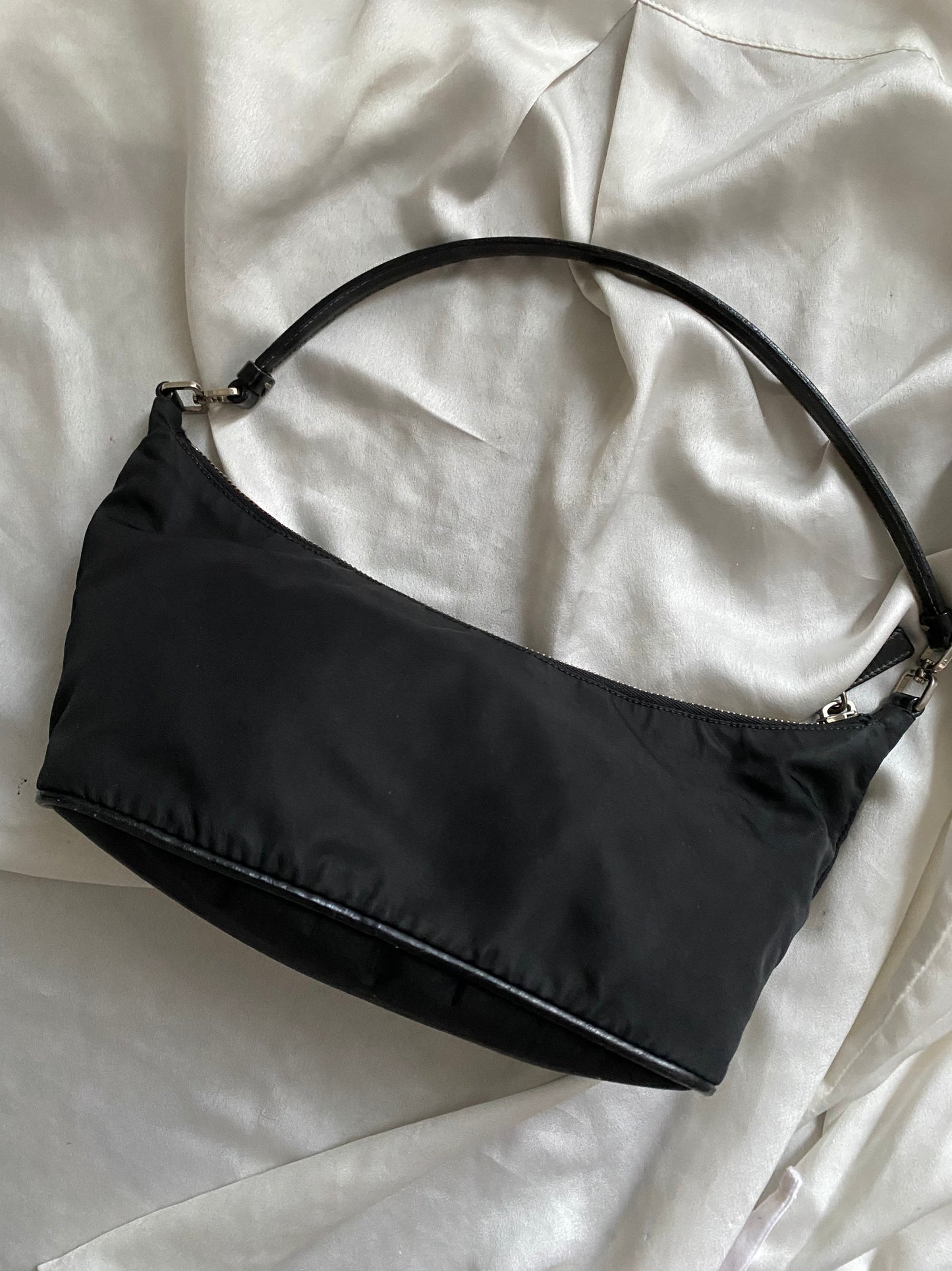Prada spalla nylon e pelle