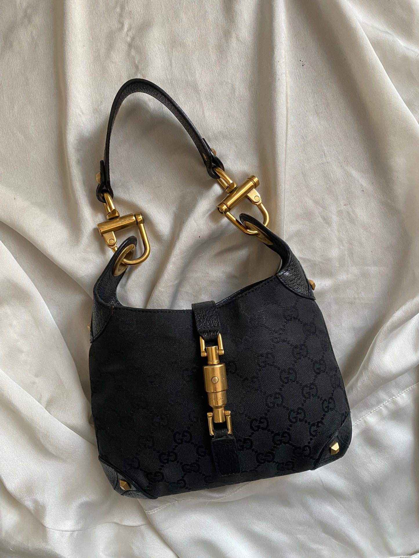 Gucci new Jackie mini era Frida Giannini black monogram