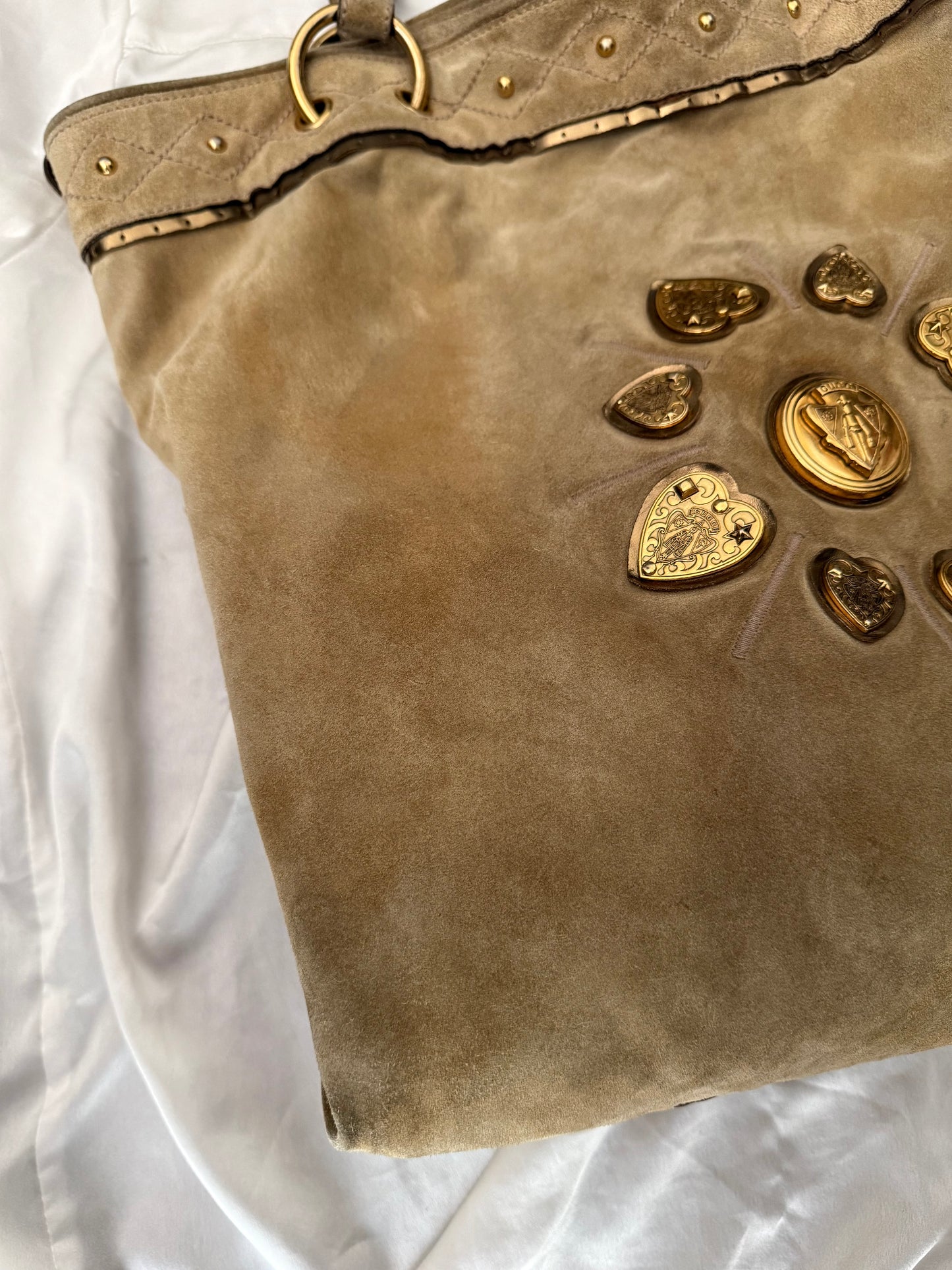 Gucci Irina tote in camoscio beige