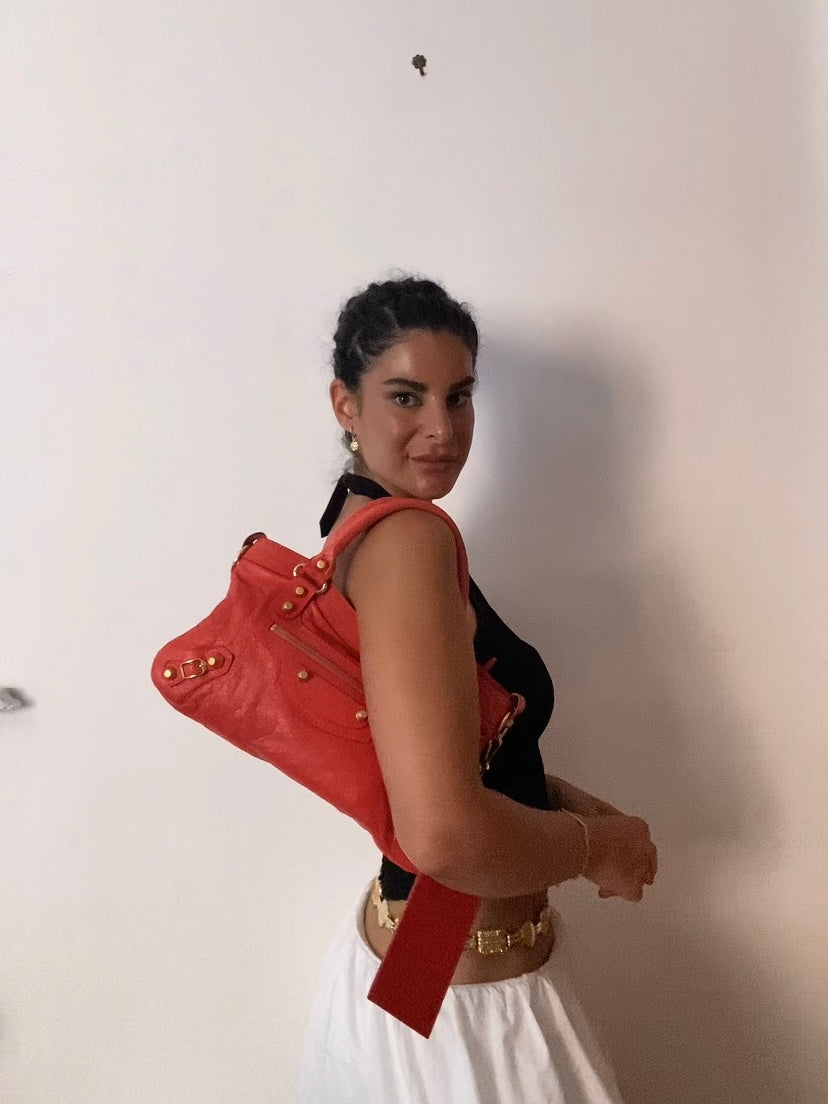 Balenciaga first rose corail ss 2013