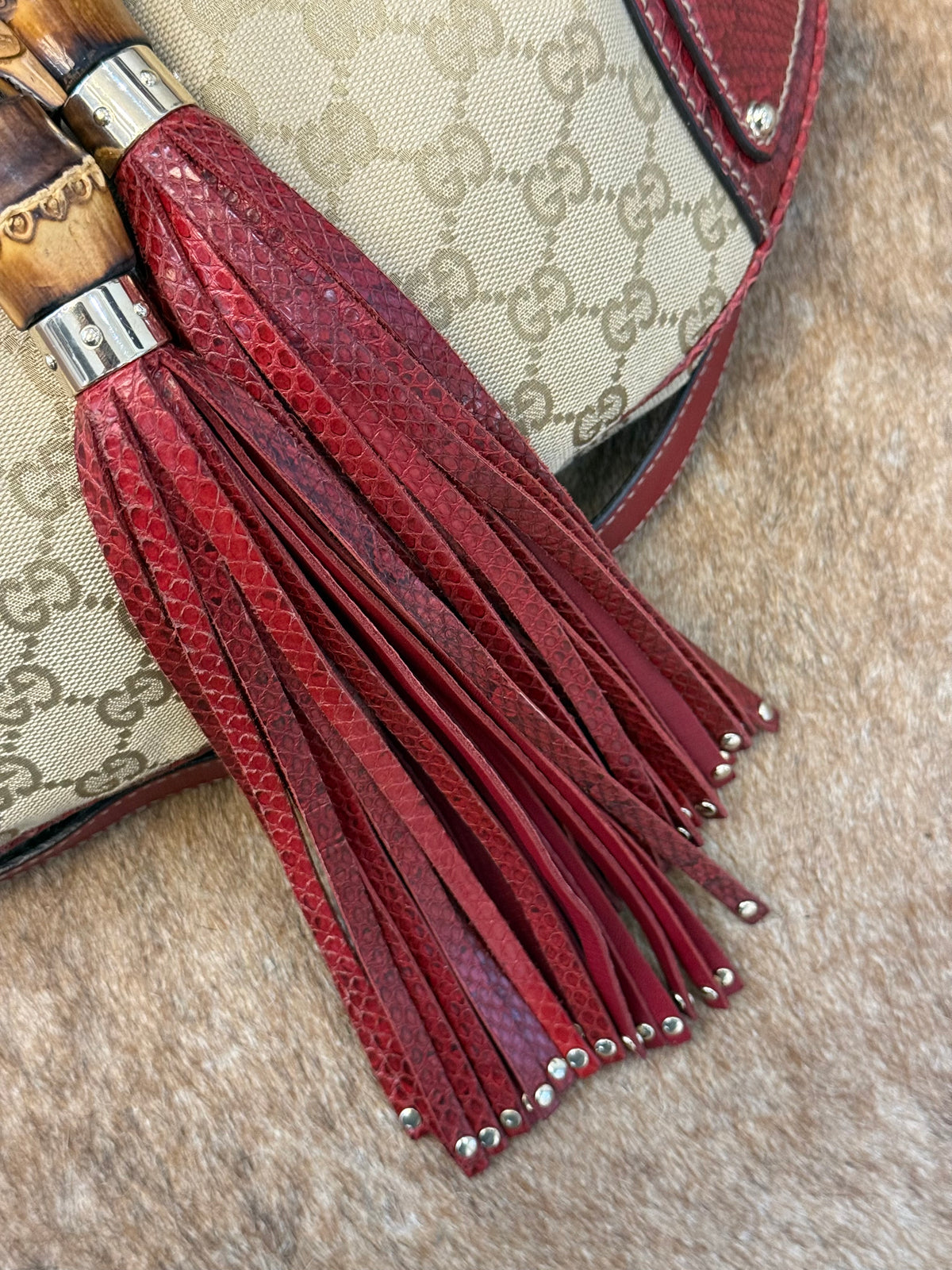 Gucci Indy red python and monogram s/s 2007