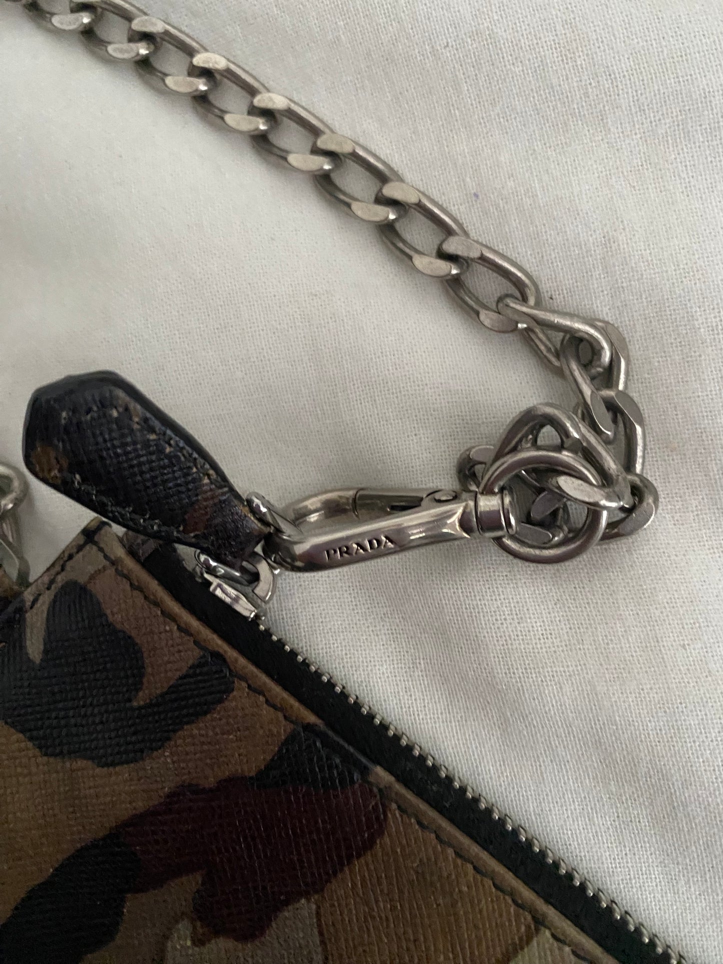 Prada mini camouflage clutch bag