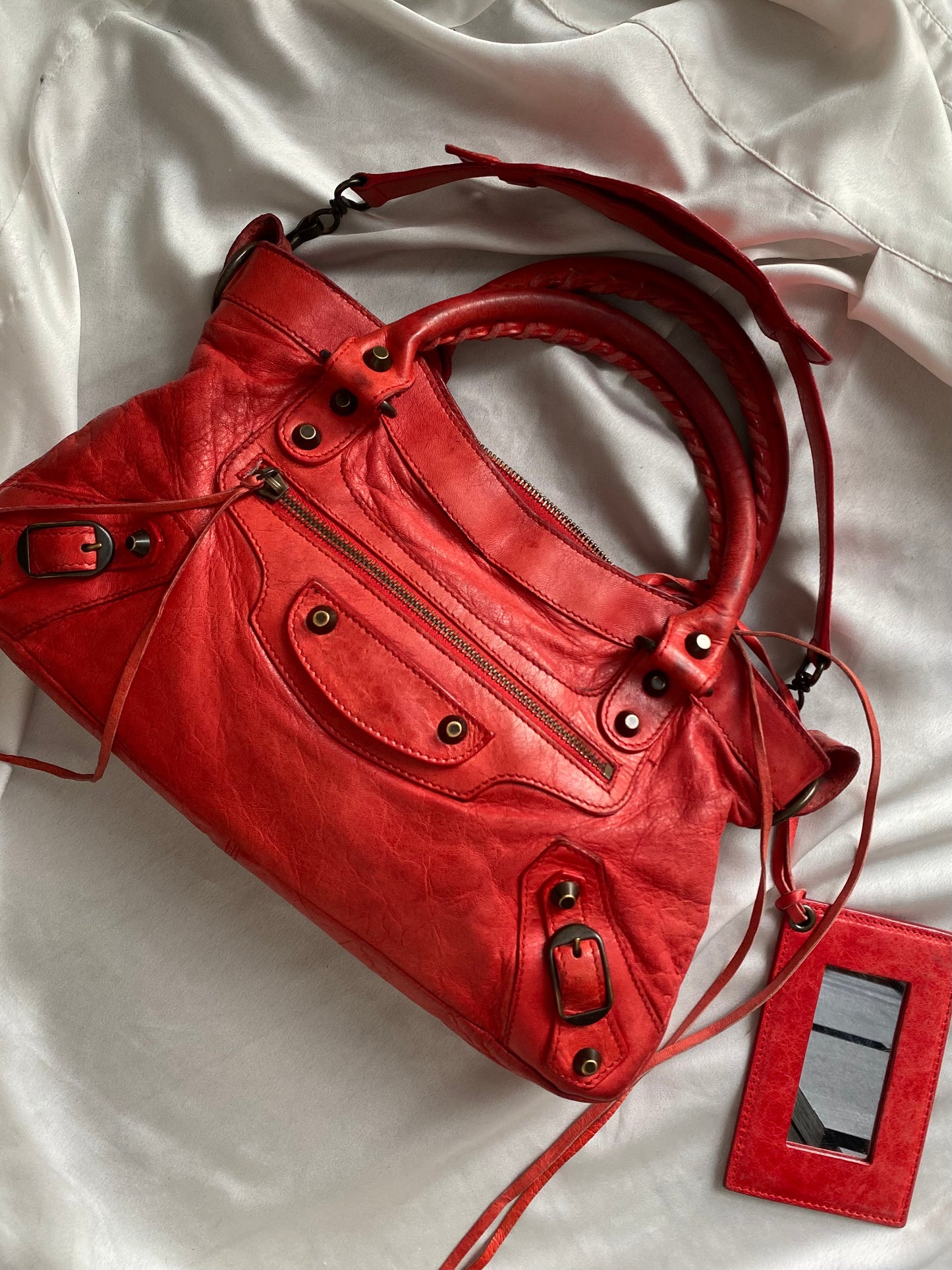 Balenciaga first cherry red