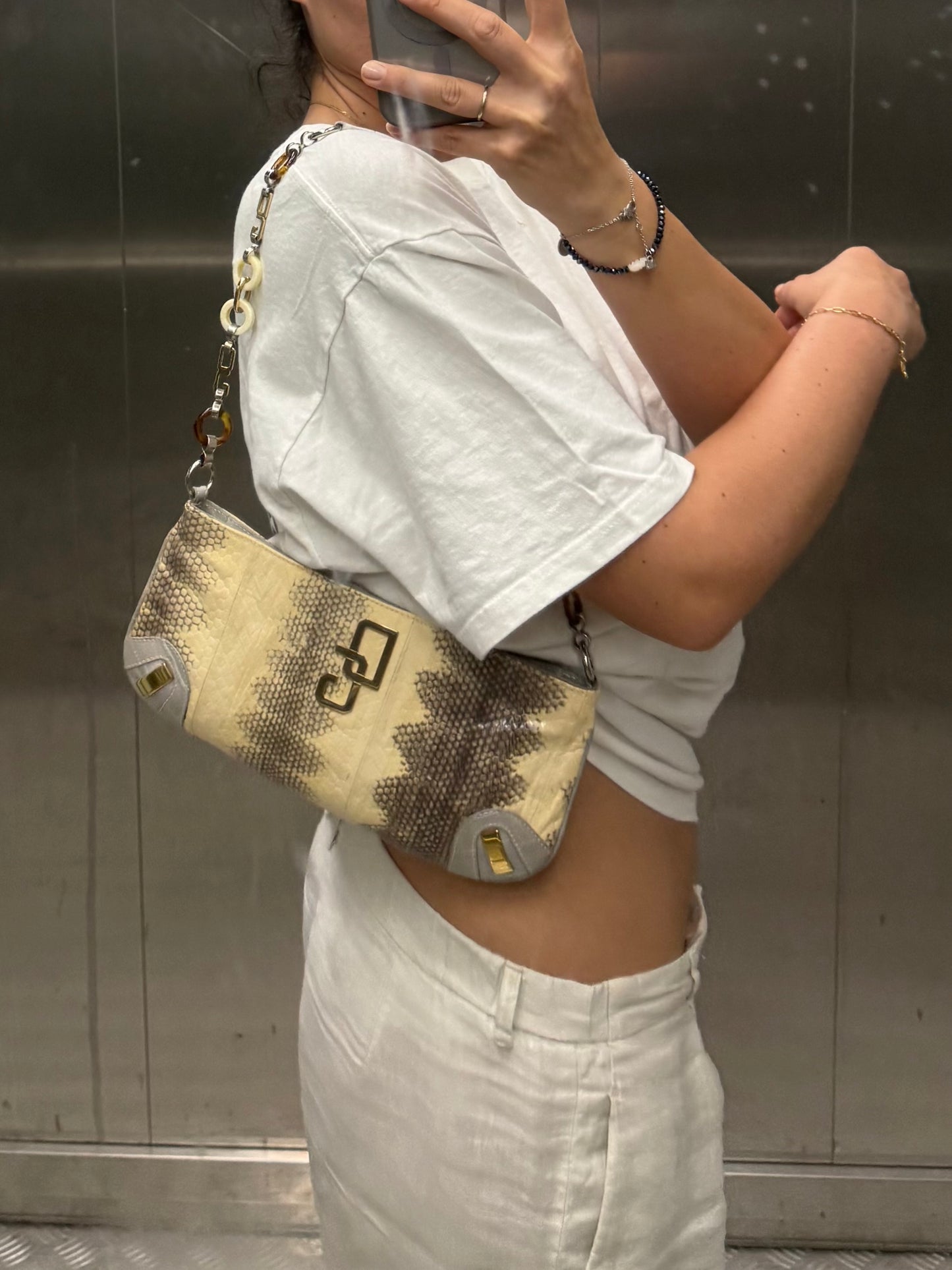 Dolce&Gabbana pochette pitone chain