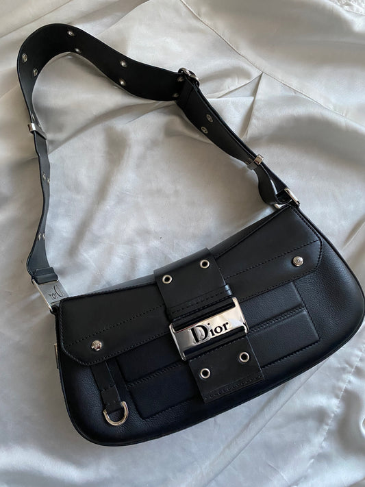 Dior Columbus Street Chic Black Leather