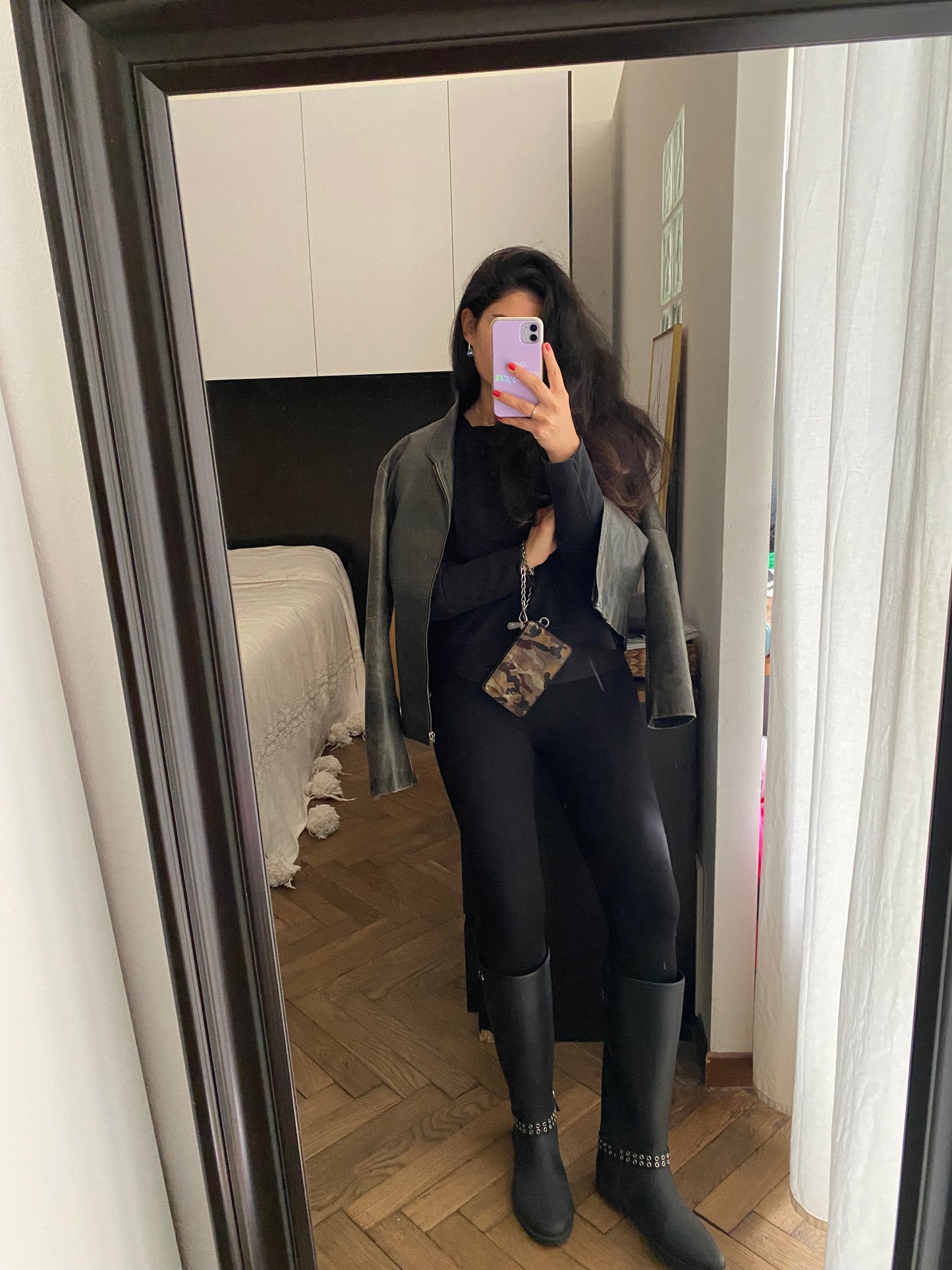 Prada mini camouflage clutch bag