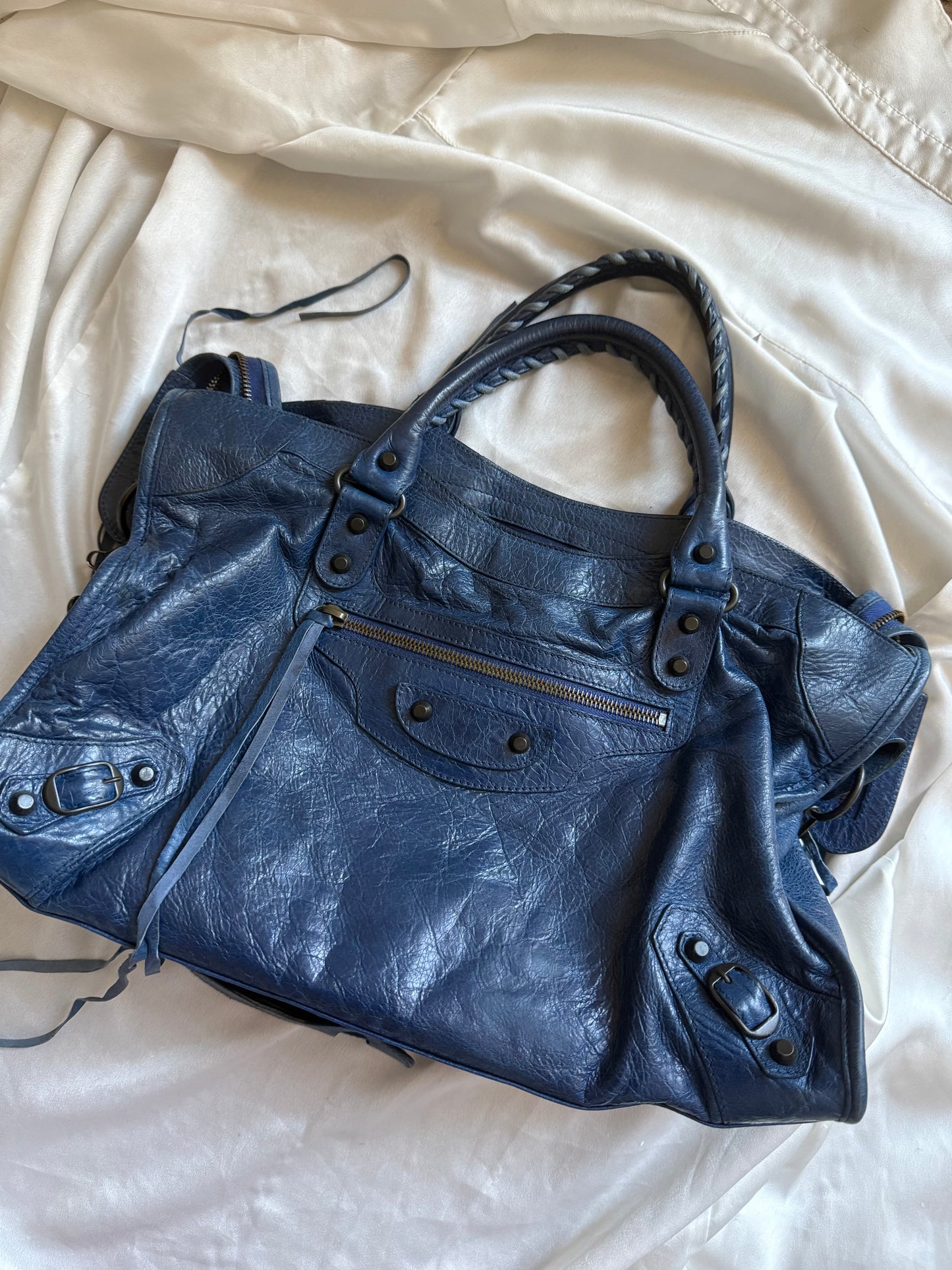 Balenciaga city classic hw bleu mineral s/s 2013