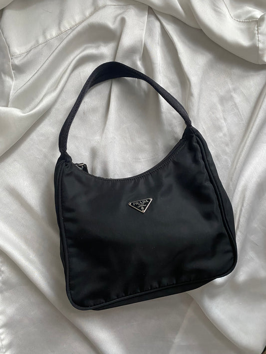 Prada mini hobo black with dustbag