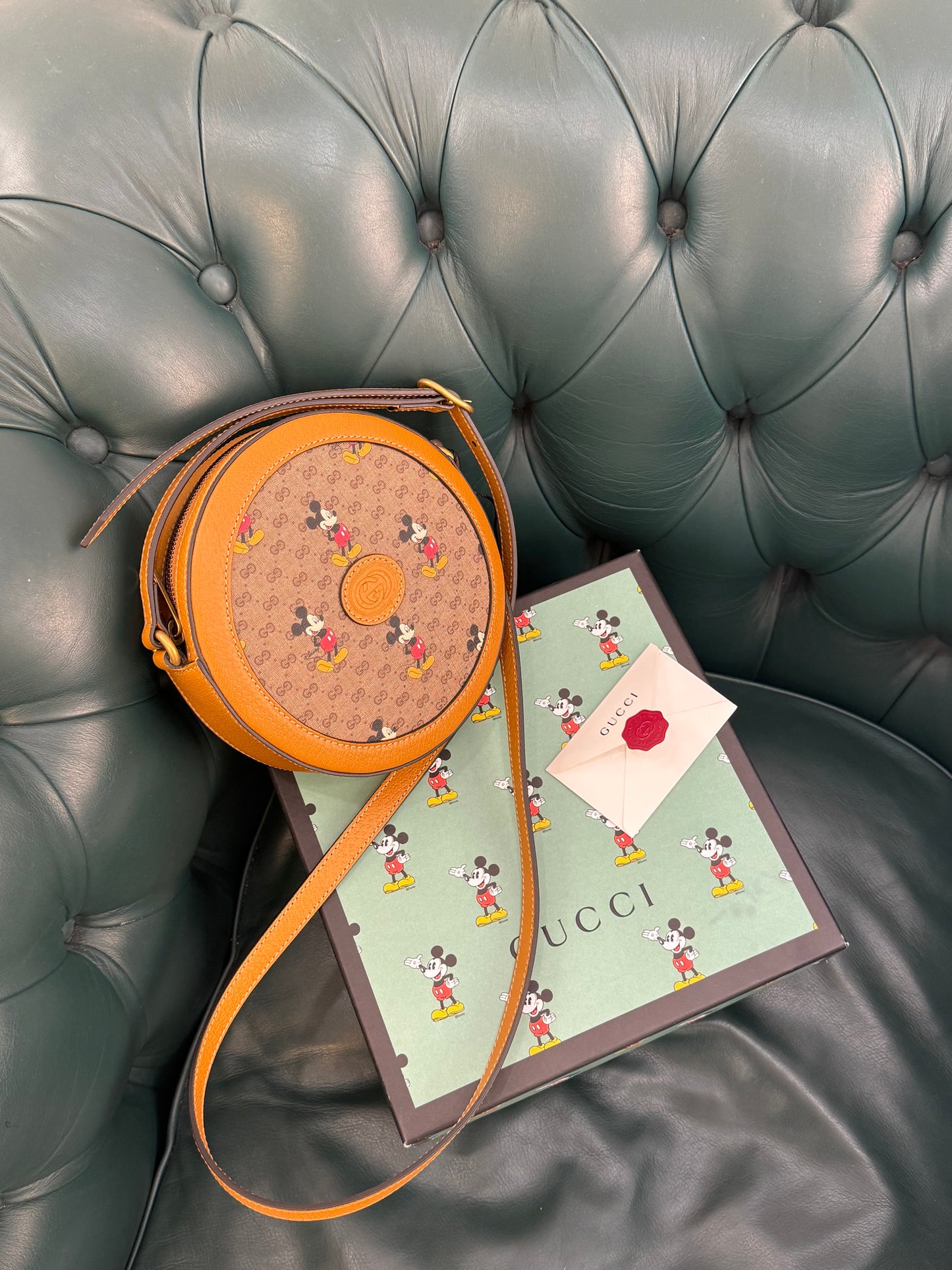 Gucci x Disney Borsa Tonda Monogram Topolino