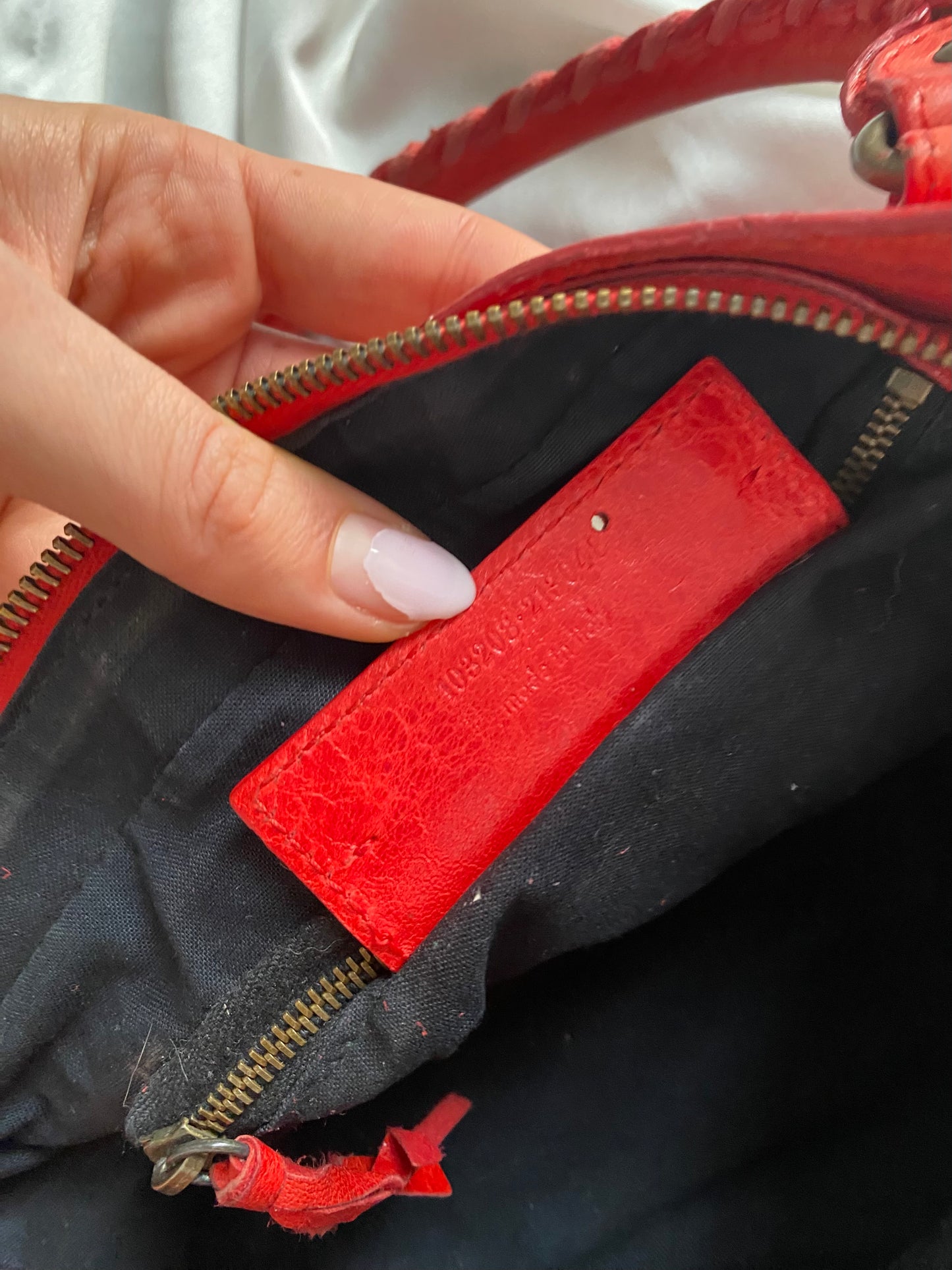 Balenciaga first cherry red