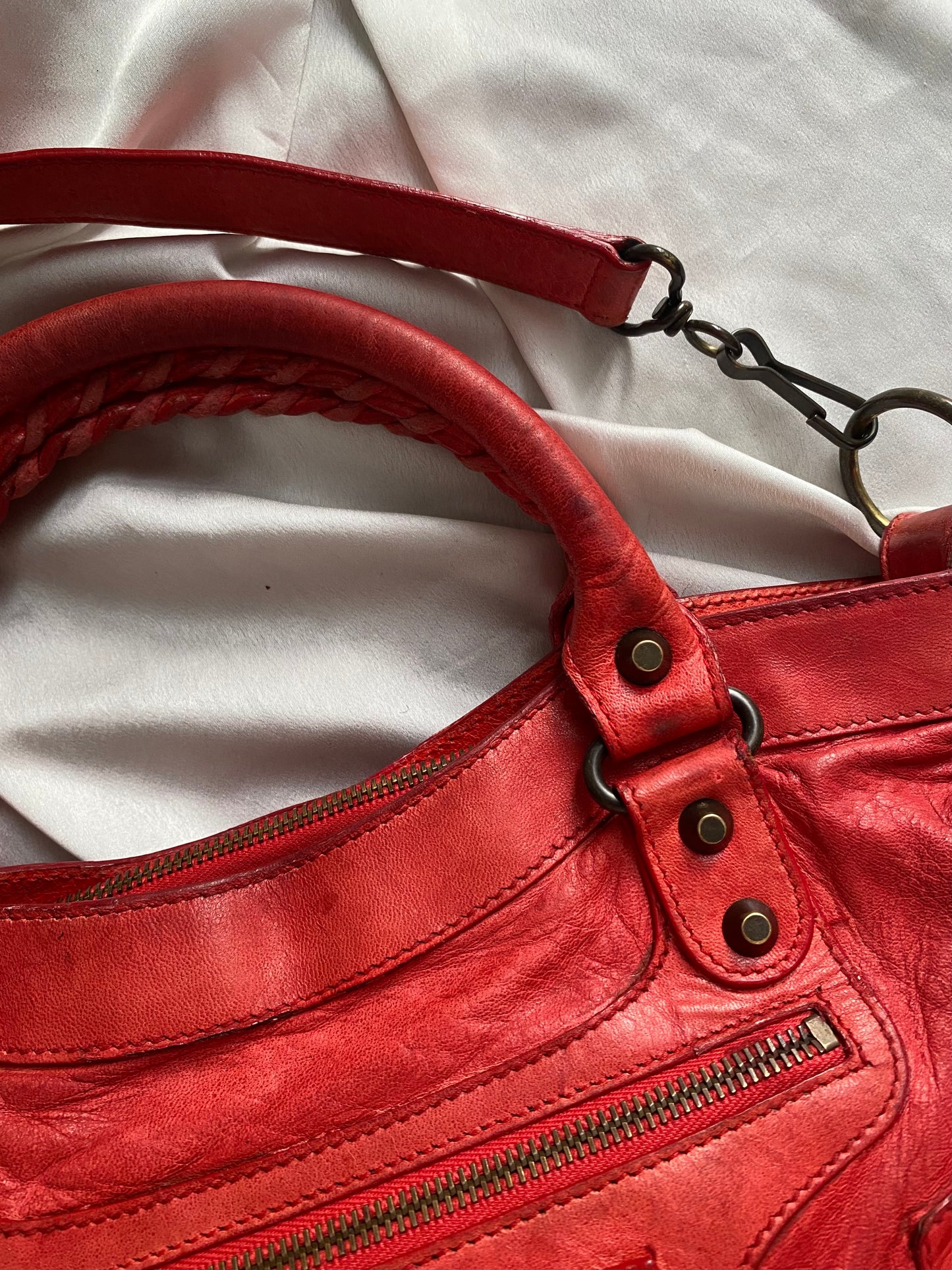 Balenciaga first cherry red