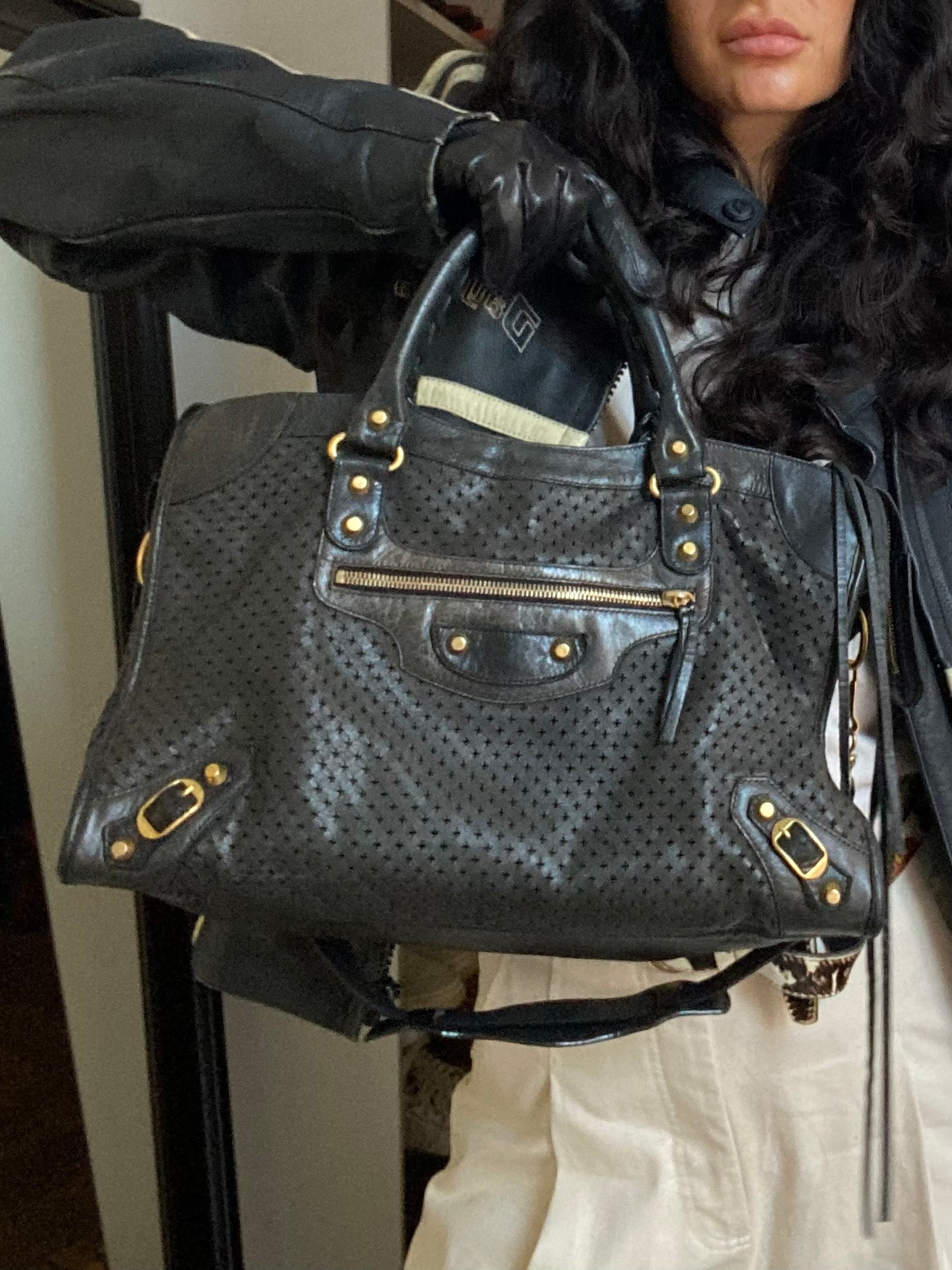 Balenciaga city perforated black 2010