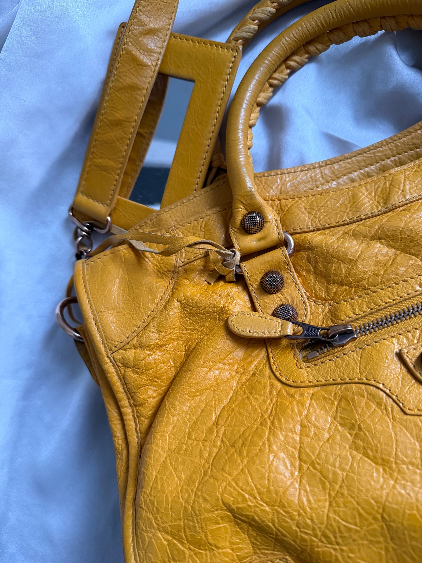 Balenciaga city giant rose gold hw mangue f/w 2012