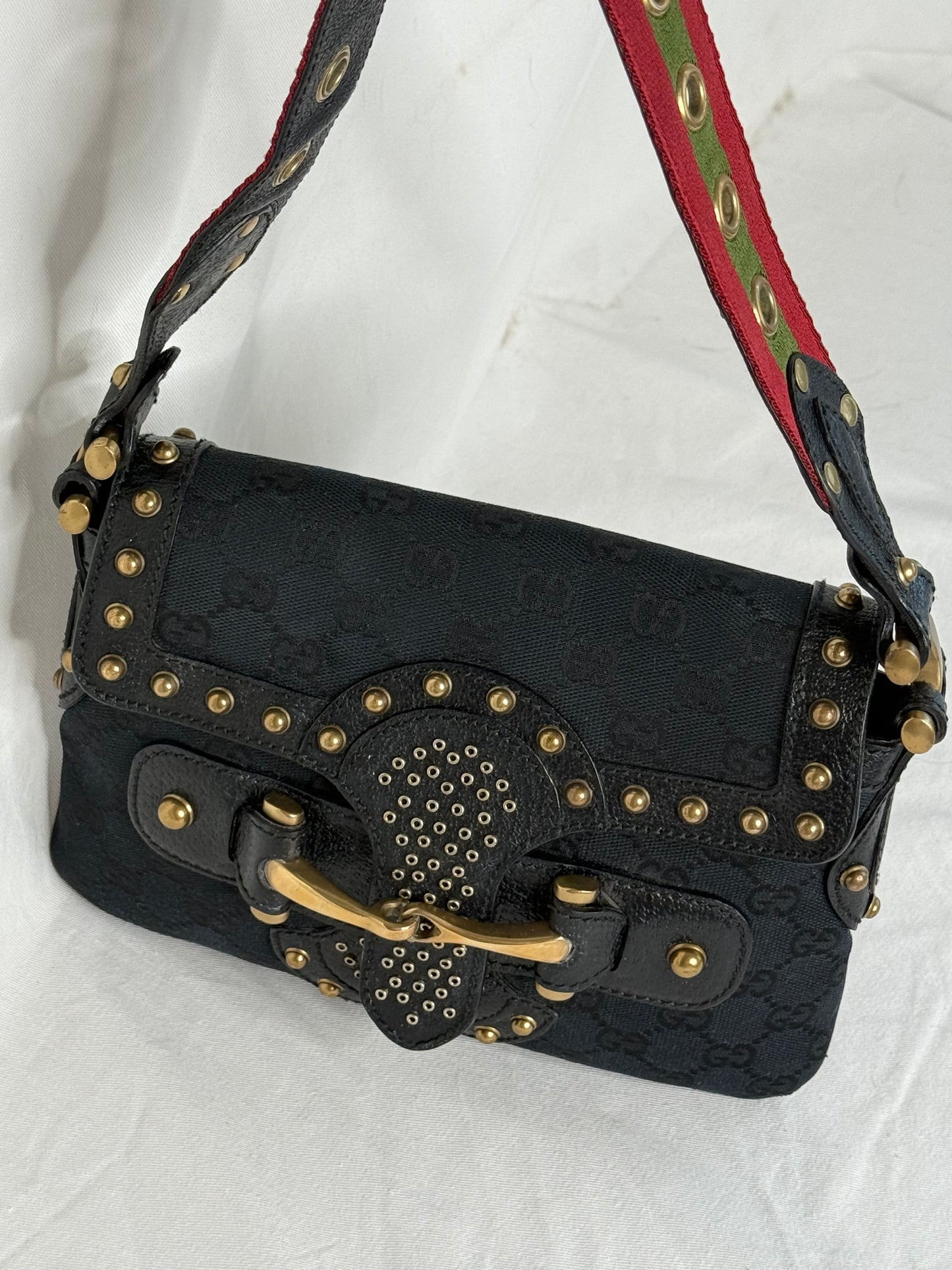 Gucci Pelham horsebit monogram black
