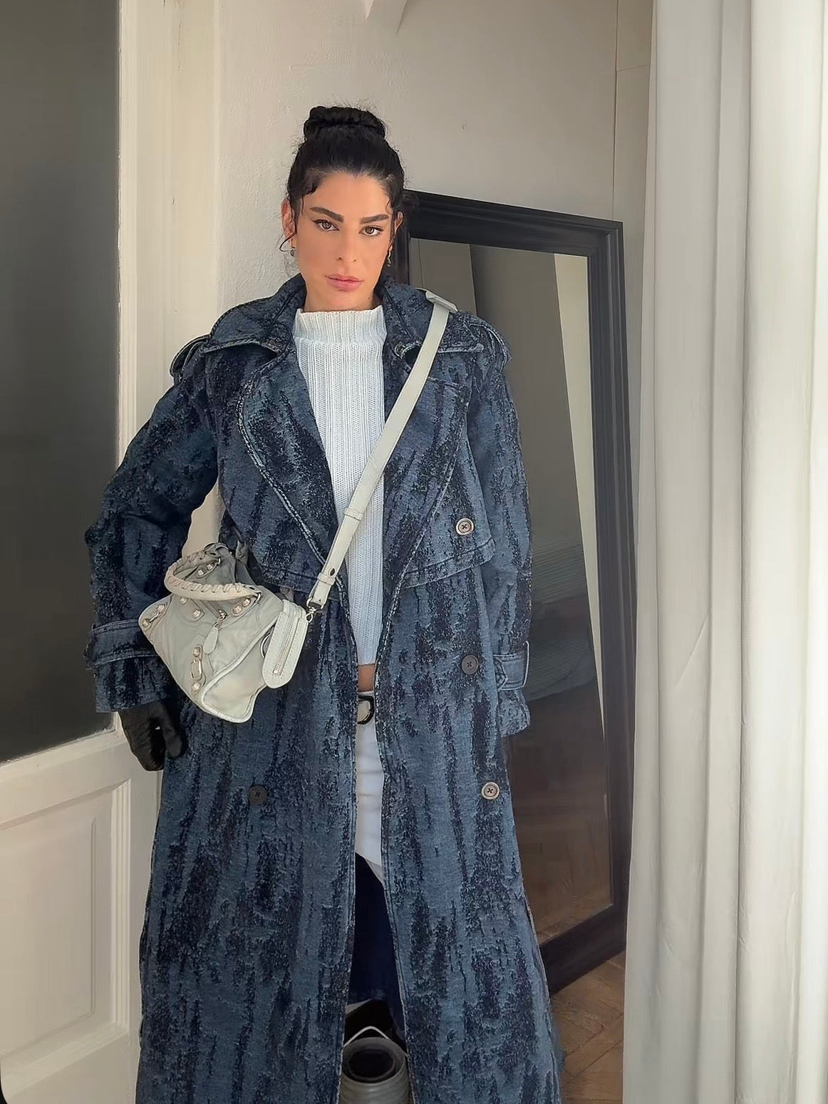 Balenciaga mini city bleu acier s/s 2013