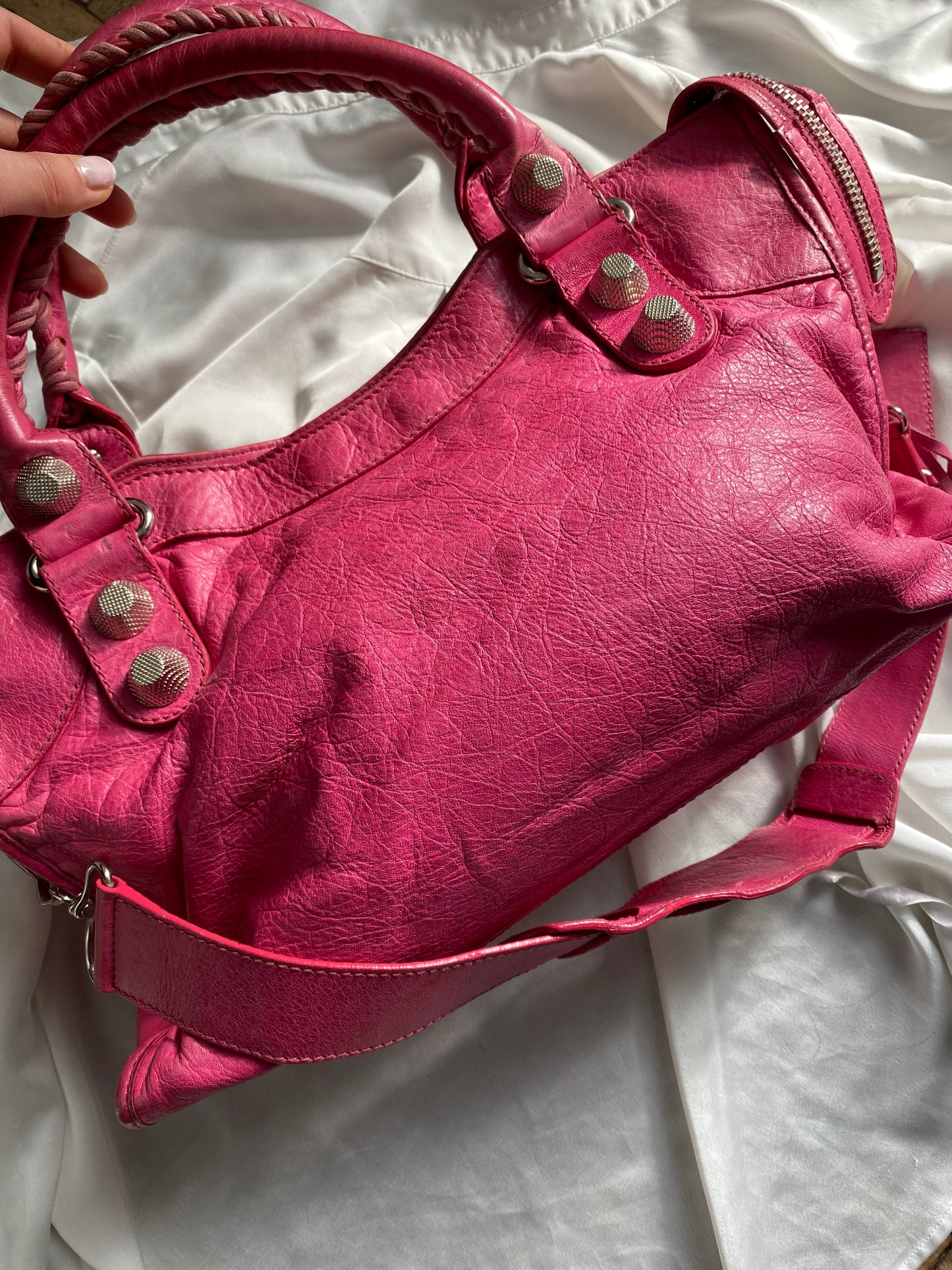 Balenciaga classic city sorbet pink