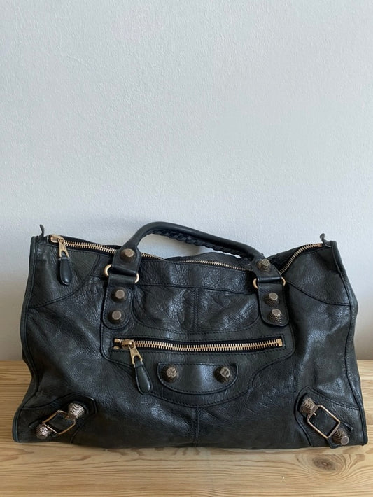 Balenciaga Work black giant hw silver