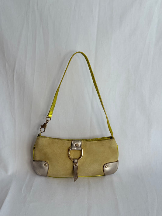 Dolce&Gabbana pochette camoscio gialla