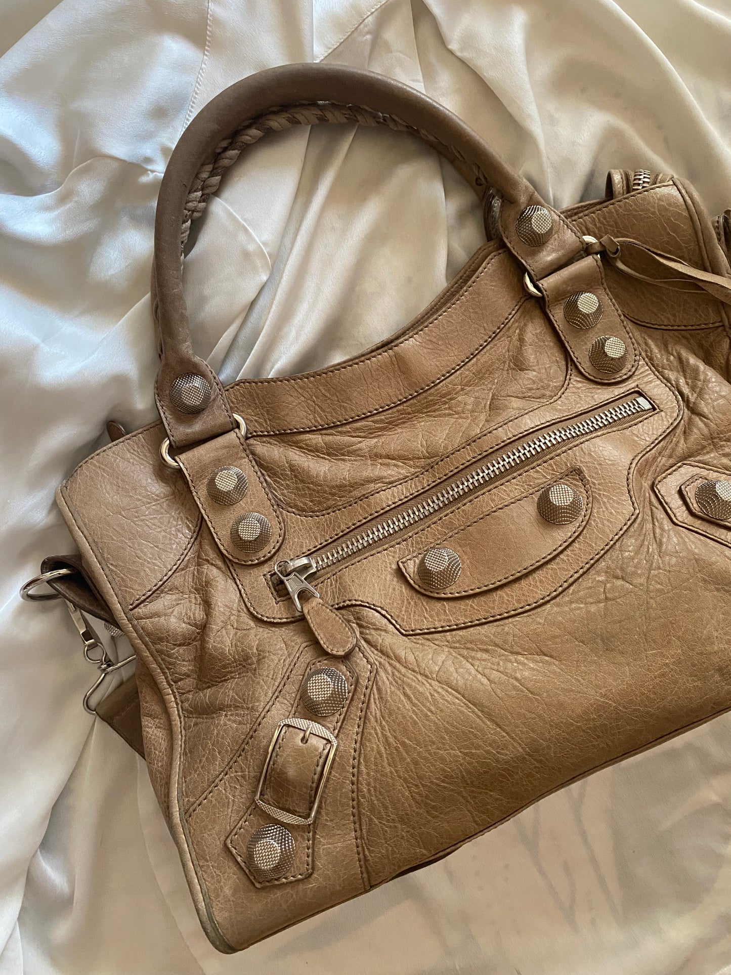 Balenciaga city seigle giant hw silver f/w 2010