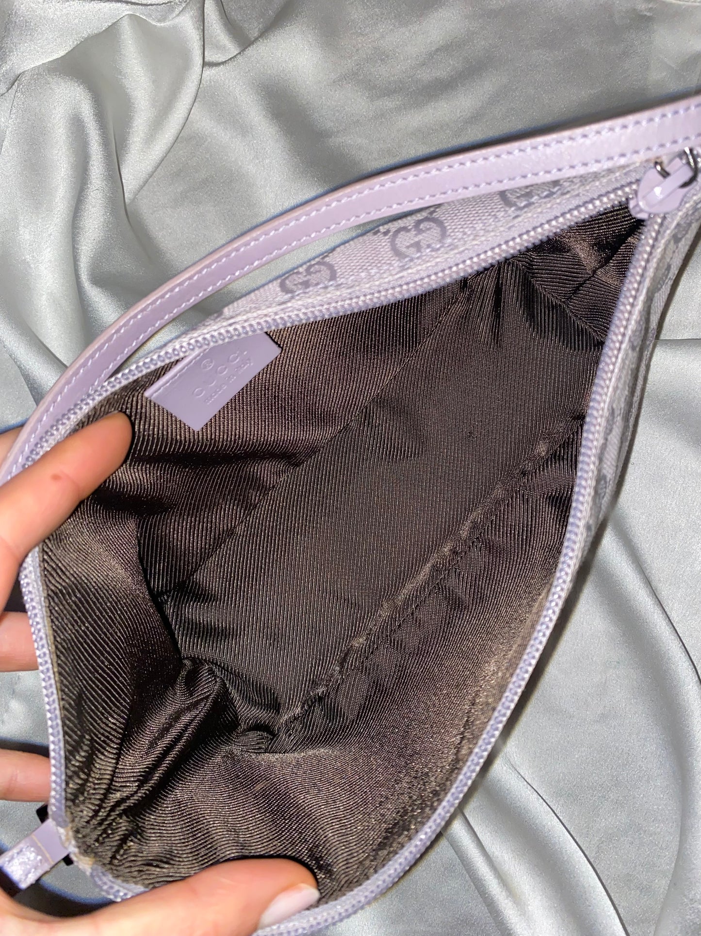 Gucci boat baguette lilac