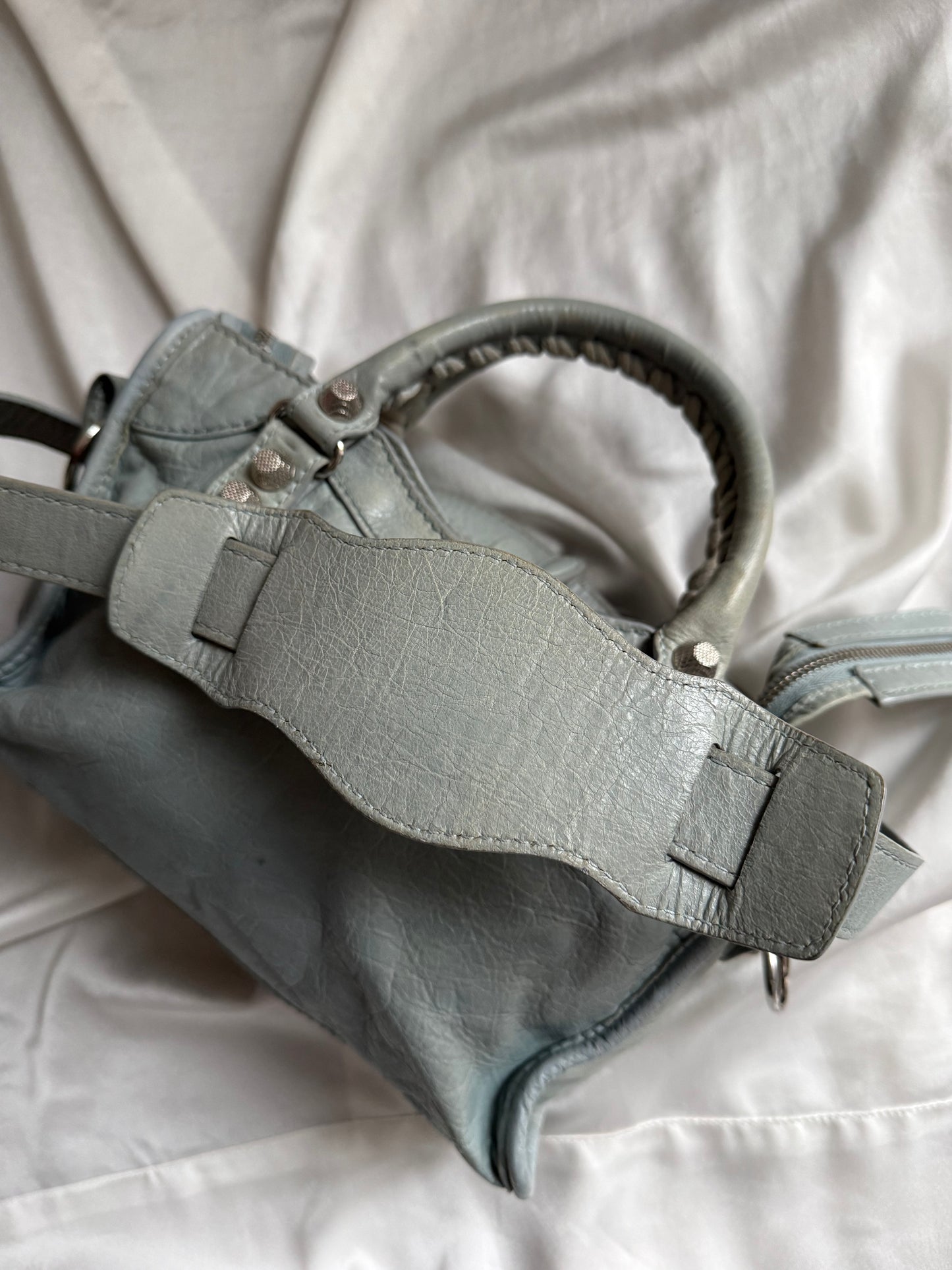 Balenciaga mini city bleu acier s/s 2013