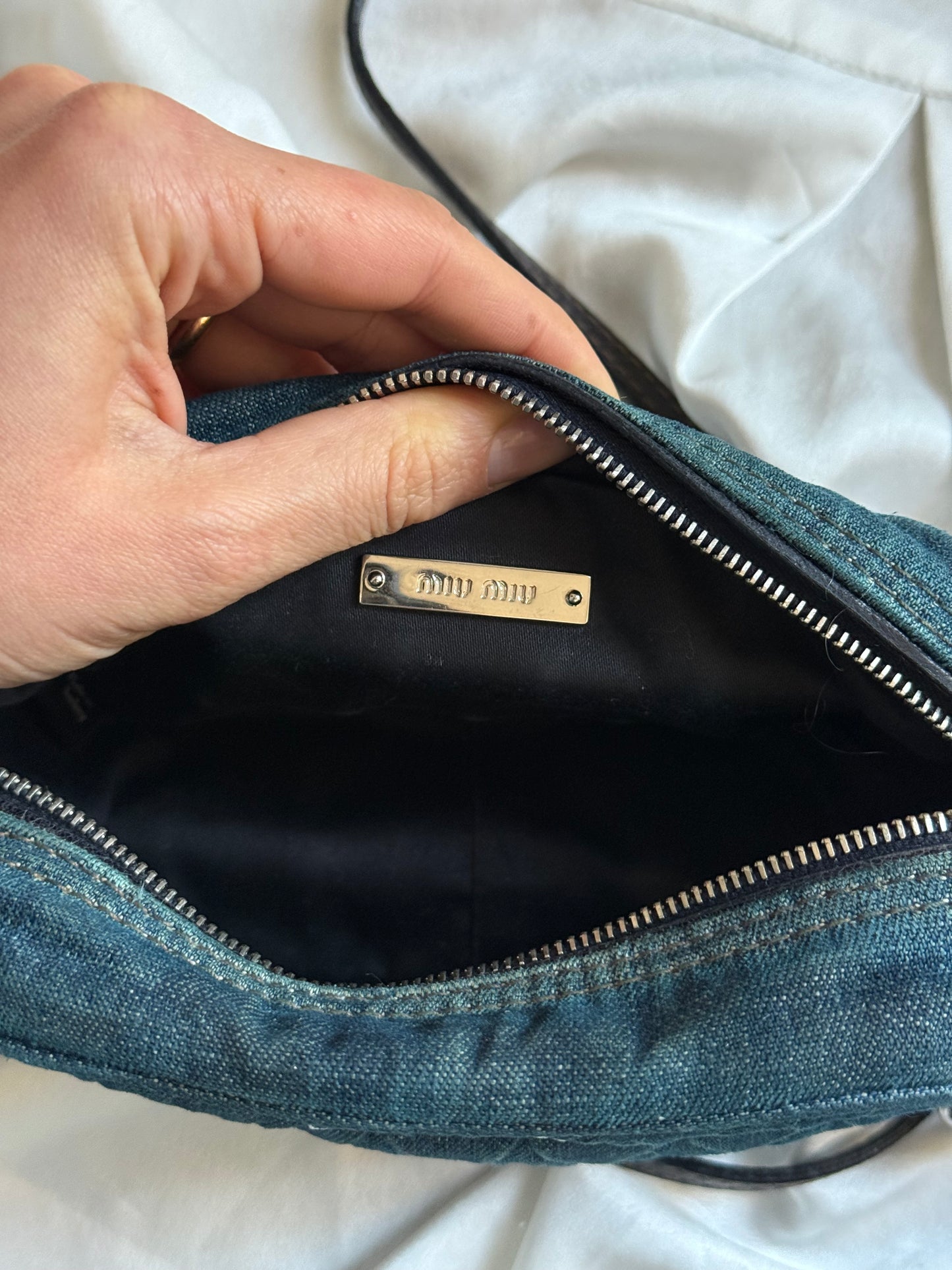 Miu Miu pochette denim