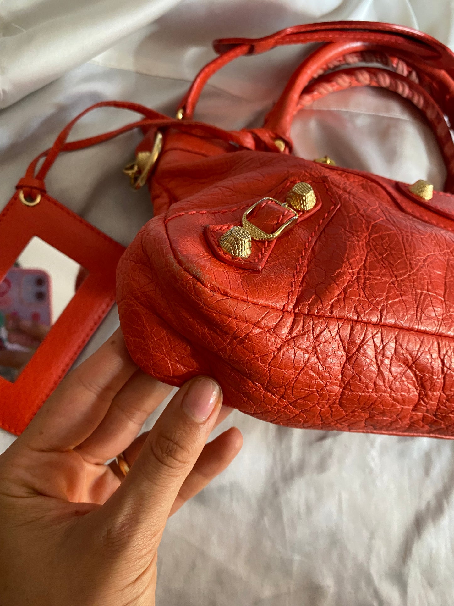 Balenciaga first rose corail ss 2013