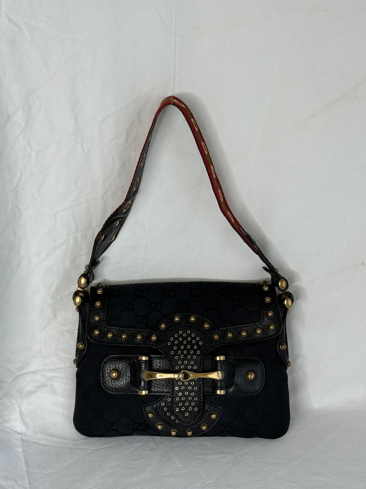 Gucci Pelham horsebit monogram black