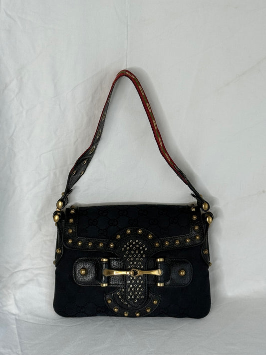 Gucci Pelham horsebit monogram black