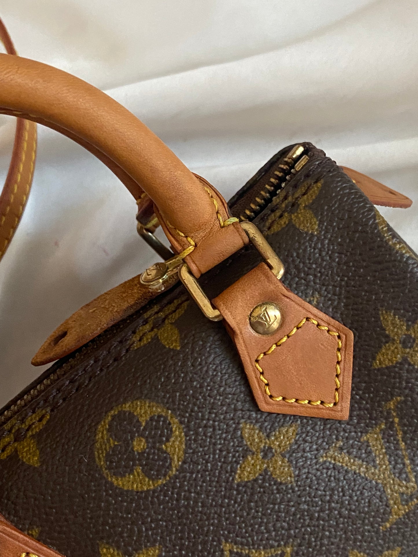 Louis Vuitton Nano Speedy monogram with shoulder strap