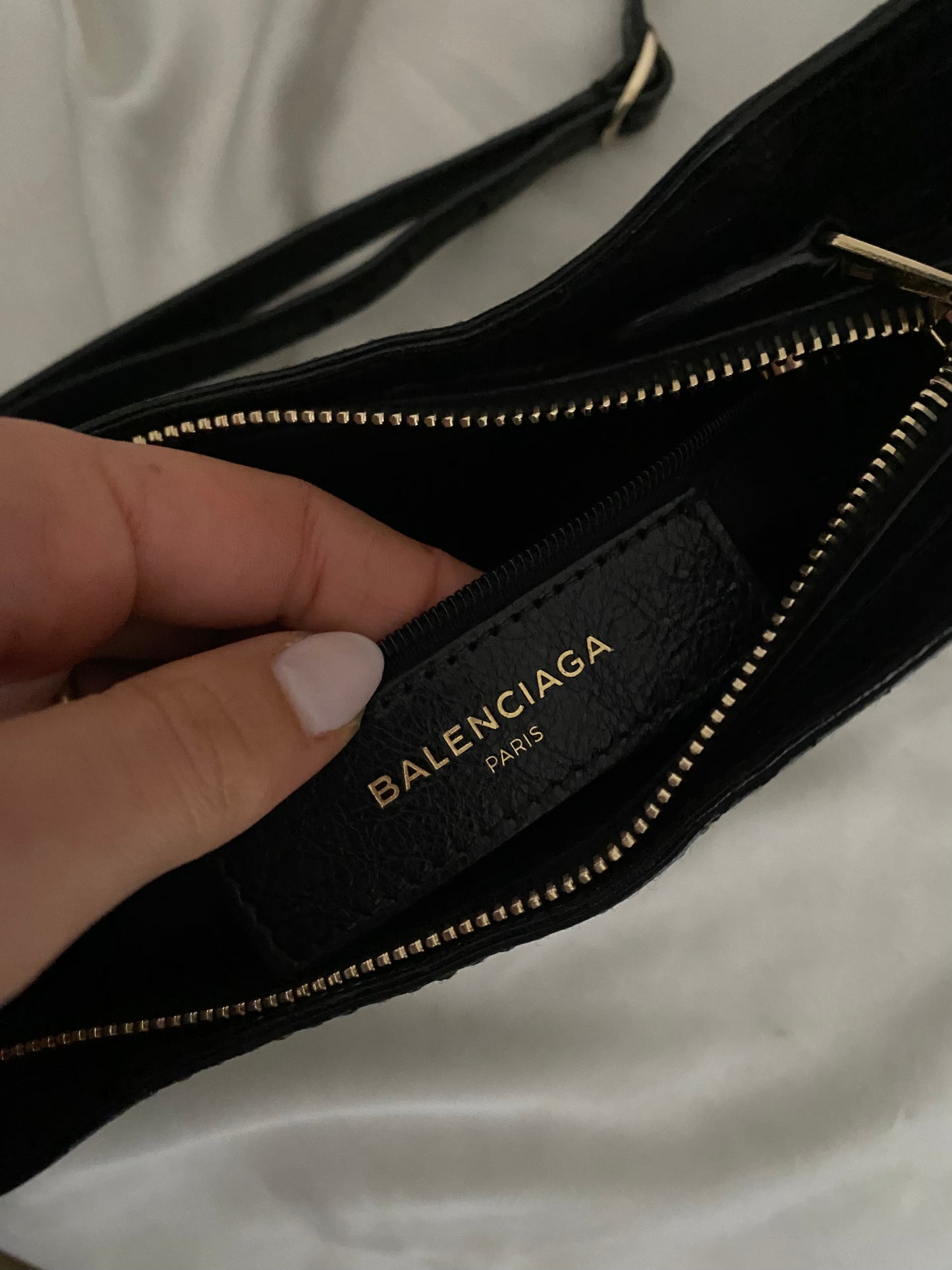 Balenciaga hip bag black