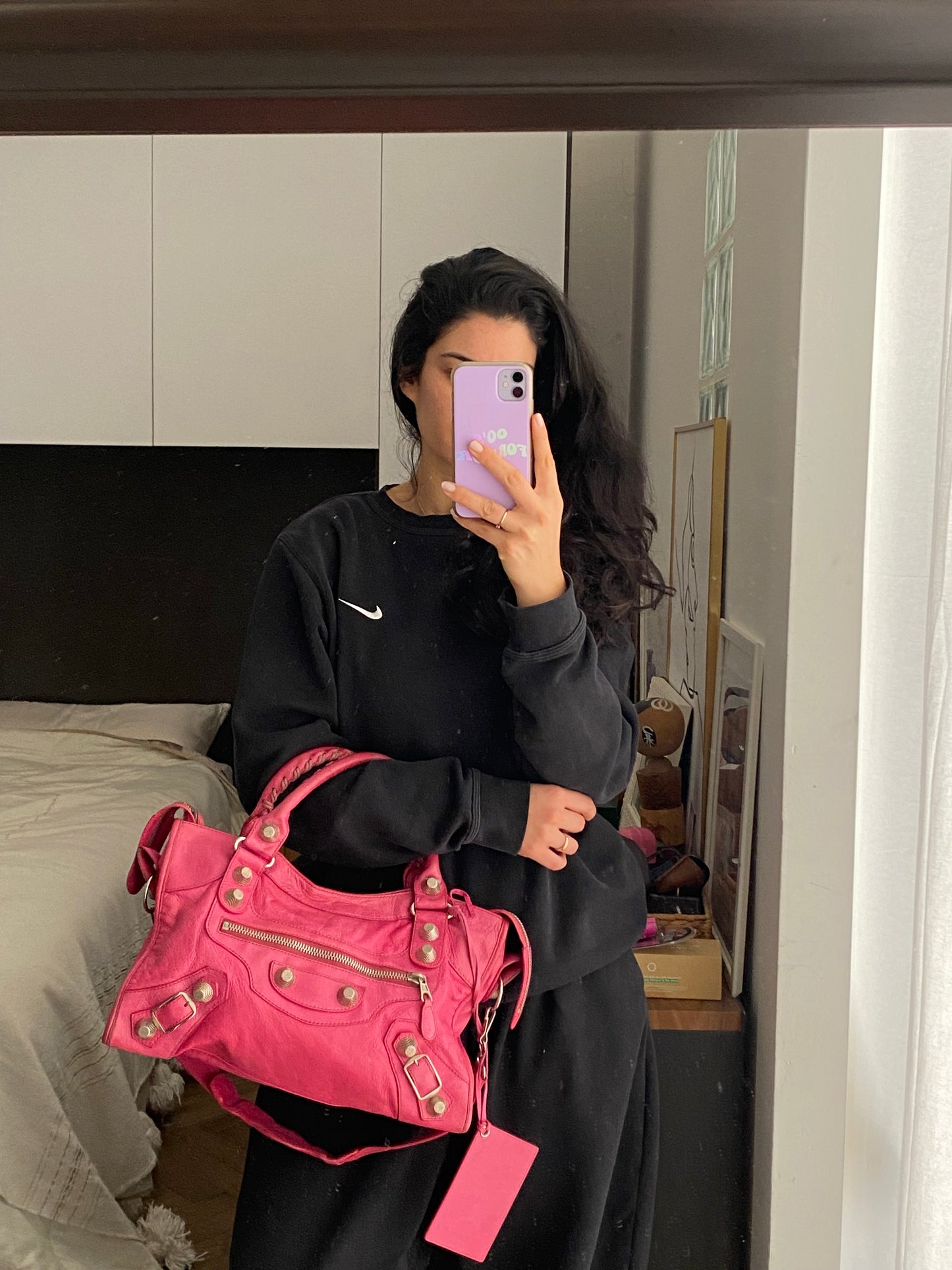 Balenciaga classic city sorbet pink