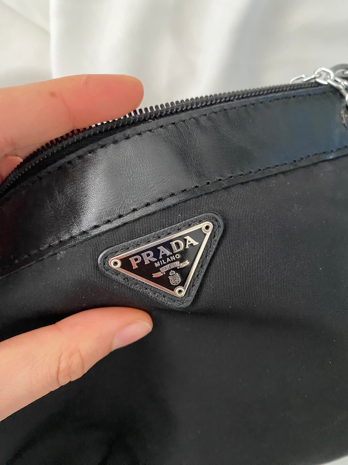 Prada Black Nylon Clutch