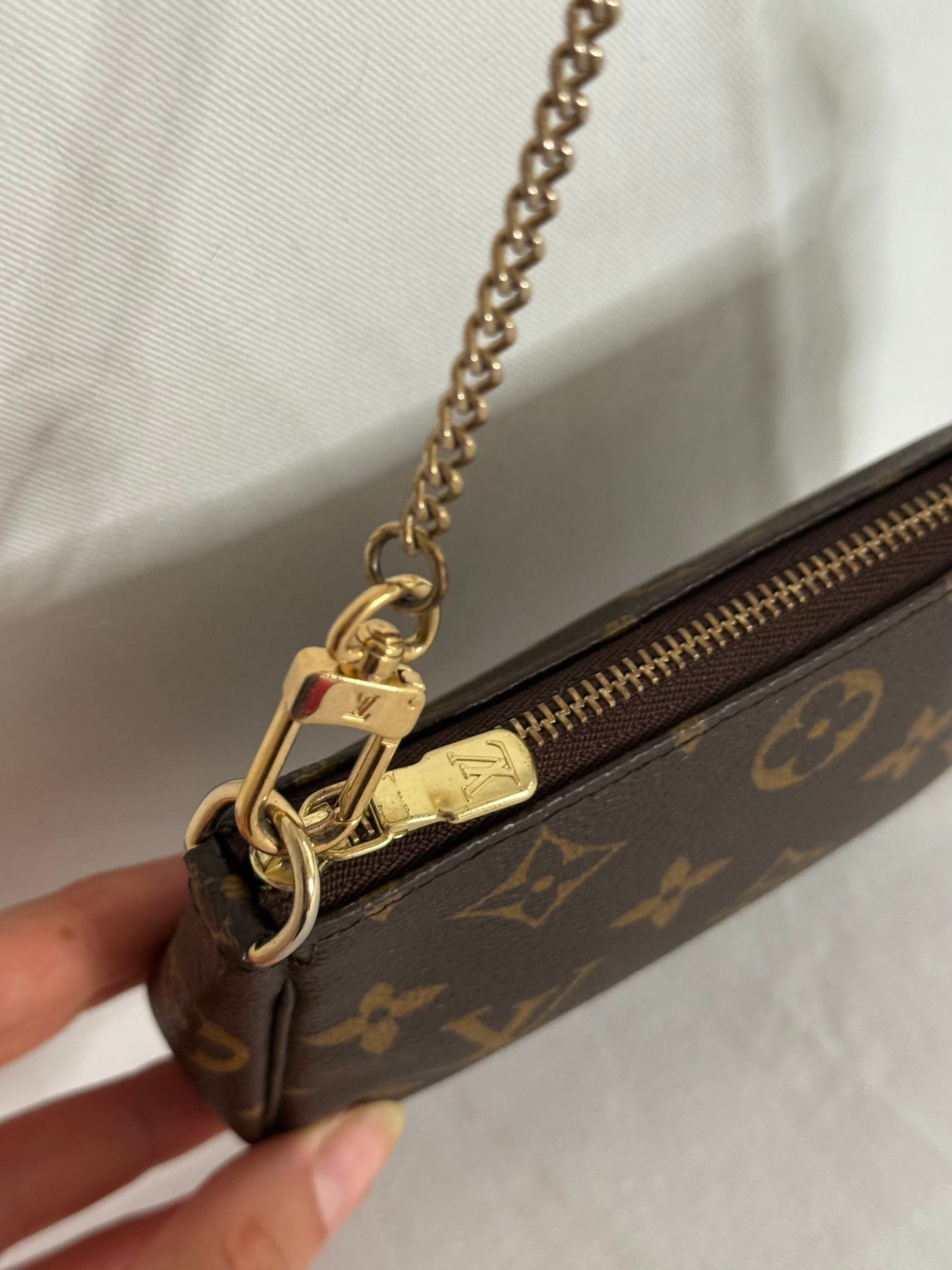 Louis Vuitton mini monogram accessory clutch bag