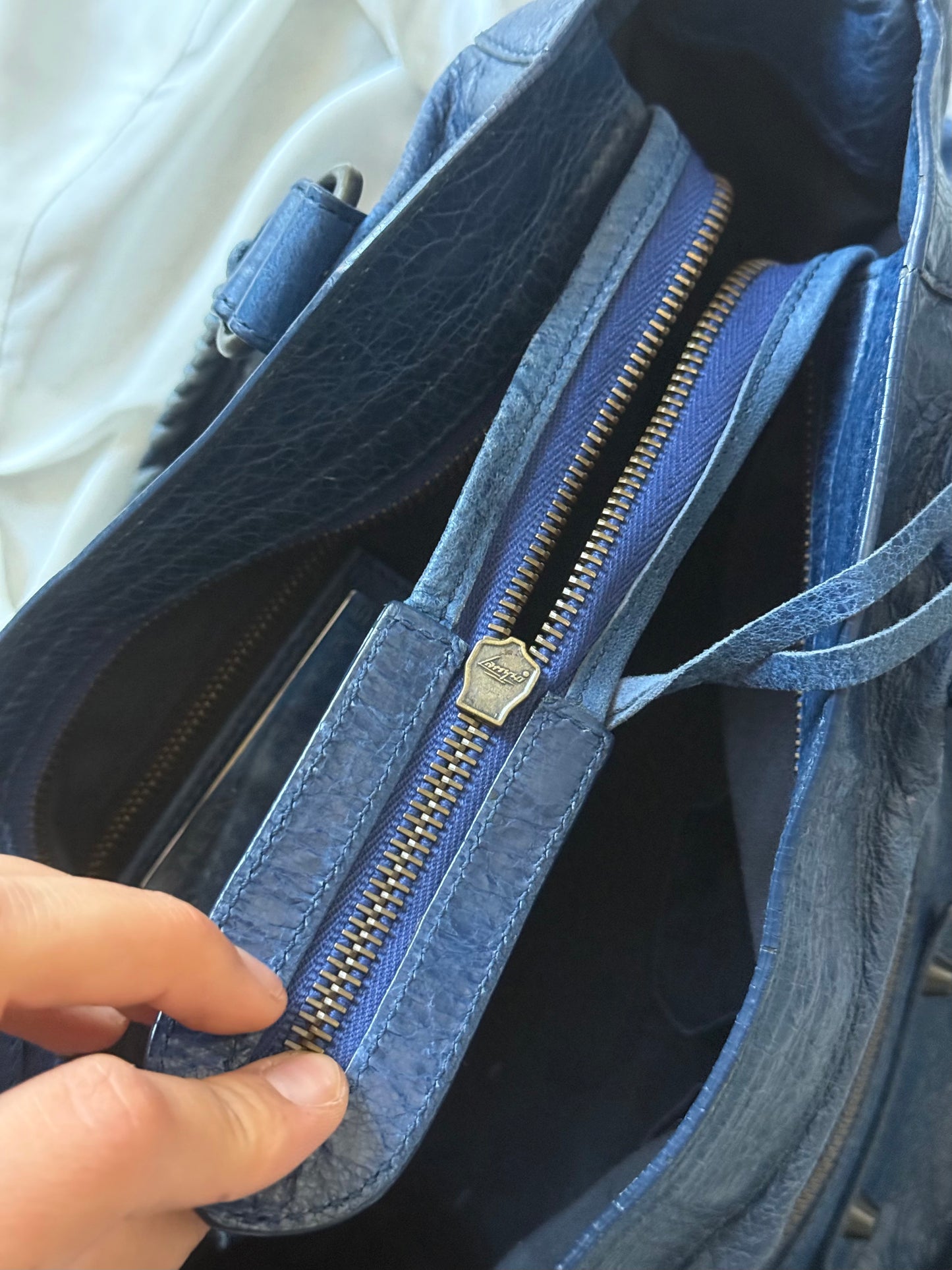 Balenciaga city classic hw bleu mineral s/s 2013