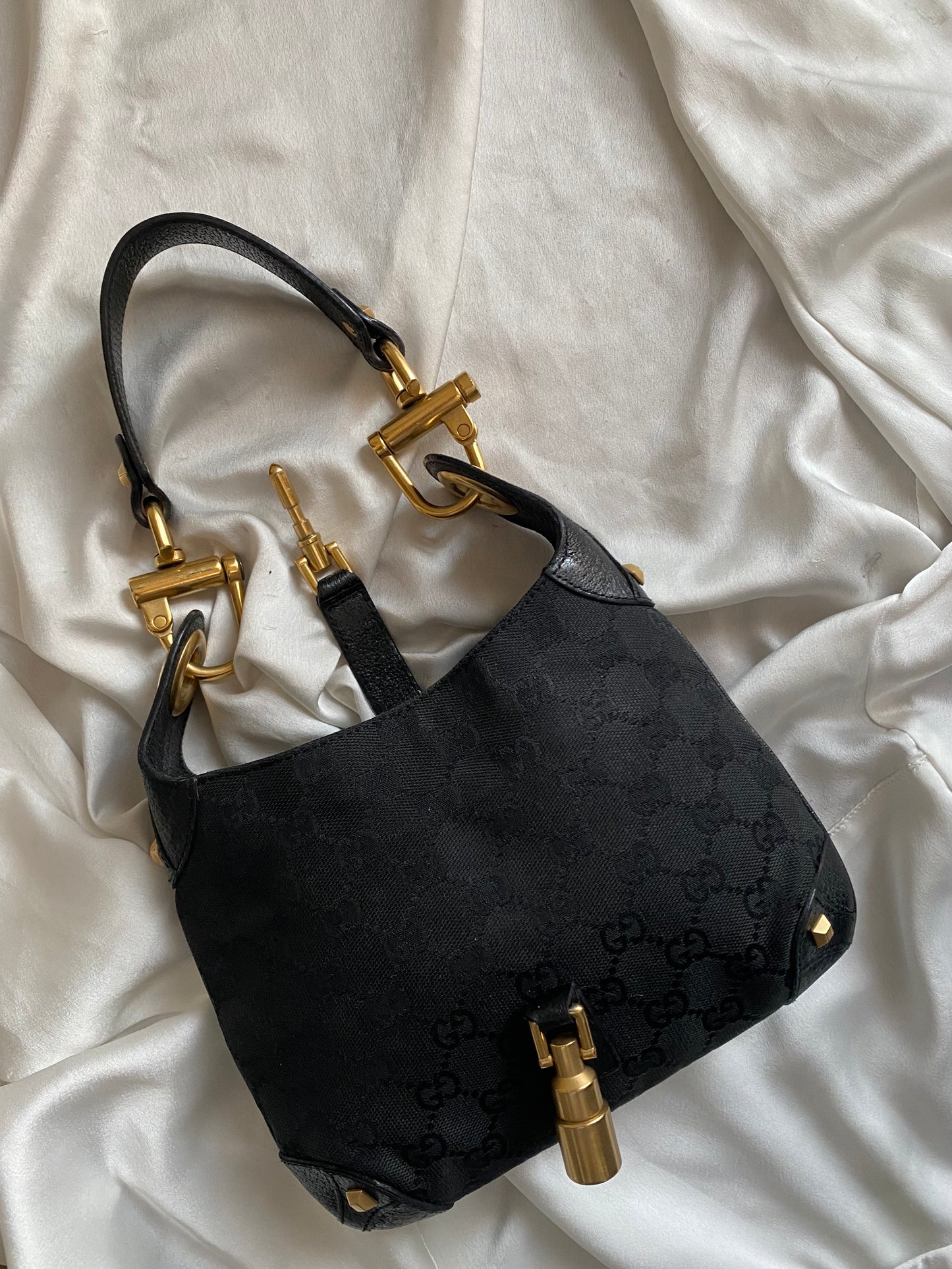 Gucci new Jackie mini era Frida Giannini black monogram